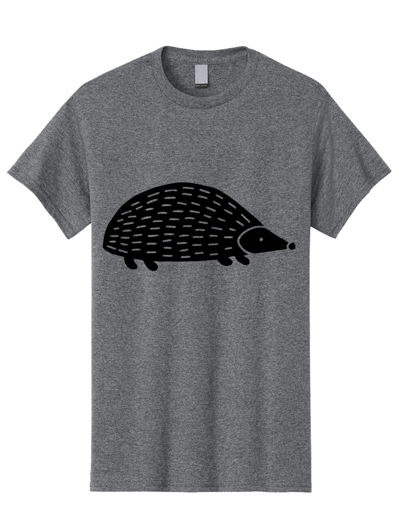 Hedgehog-1 Men'S Graphic Tee, 100% Cotton, Comfortable Casual Summer Wear, Machine Washable, Hedgehog Illustration, Minimalist Design, Simple Graphics, Cute Animal, Quills Texture, Cartoon Style, Wildlife Art, Prickly Creature, -  Aaa596 15