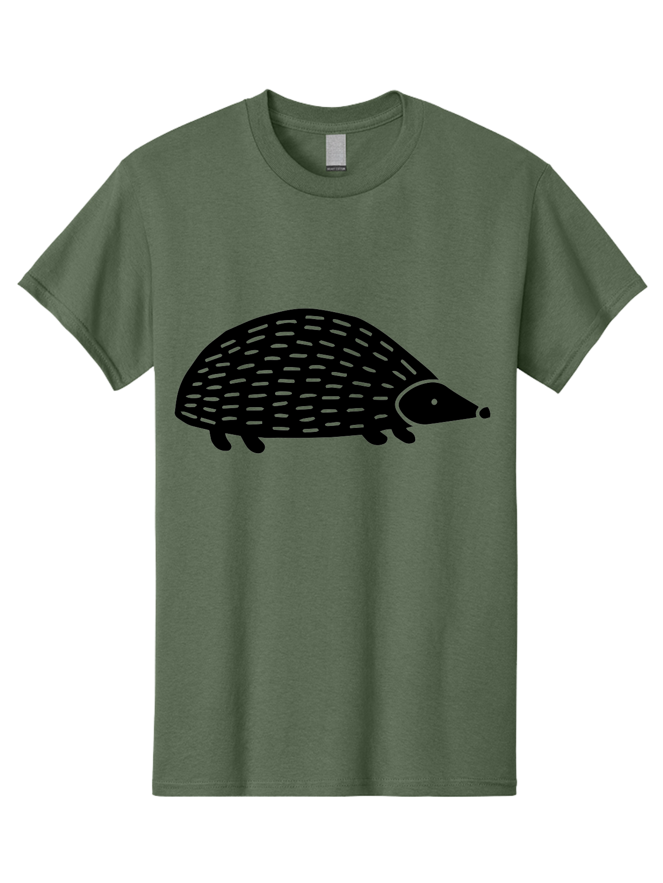 Hedgehog-1 Men'S Graphic Tee, 100% Cotton, Comfortable Casual Summer Wear, Machine Washable, Hedgehog Illustration, Minimalist Design, Simple Graphics, Cute Animal, Quills Texture, Cartoon Style, Wildlife Art, Prickly Creature, -  Aaa596 15