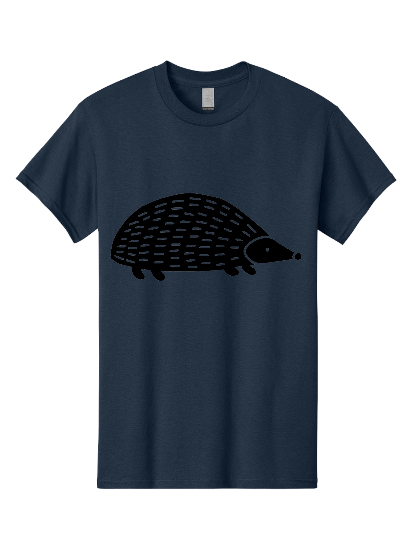 Hedgehog-1 Men'S Graphic Tee, 100% Cotton, Comfortable Casual Summer Wear, Machine Washable, Hedgehog Illustration, Minimalist Design, Simple Graphics, Cute Animal, Quills Texture, Cartoon Style, Wildlife Art, Prickly Creature, -  Aaa596 19