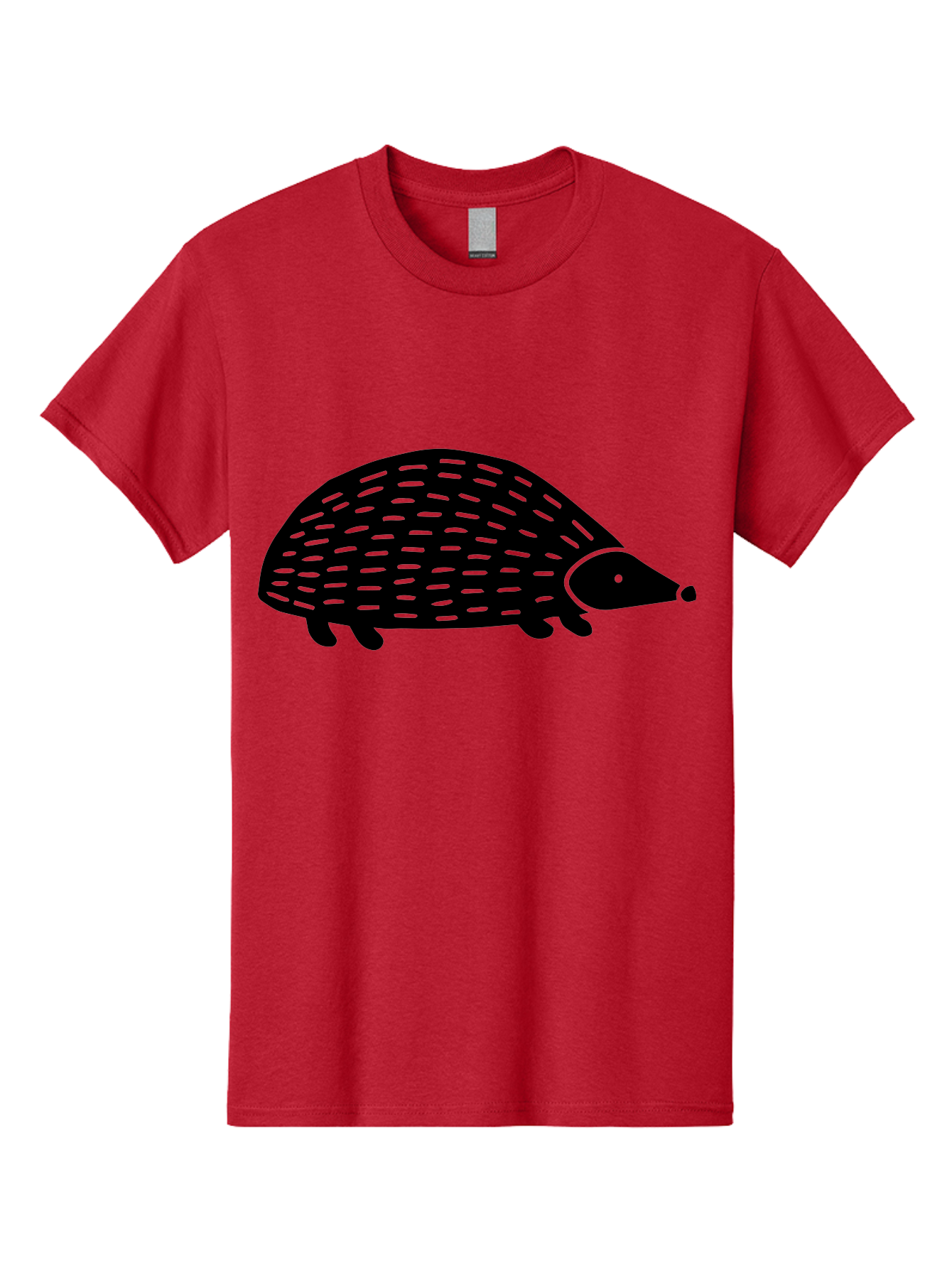 Hedgehog-1 Men'S Graphic Tee, 100% Cotton, Comfortable Casual Summer Wear, Machine Washable, Hedgehog Illustration, Minimalist Design, Simple Graphics, Cute Animal, Quills Texture, Cartoon Style, Wildlife Art, Prickly Creature, -  Aaa596 23