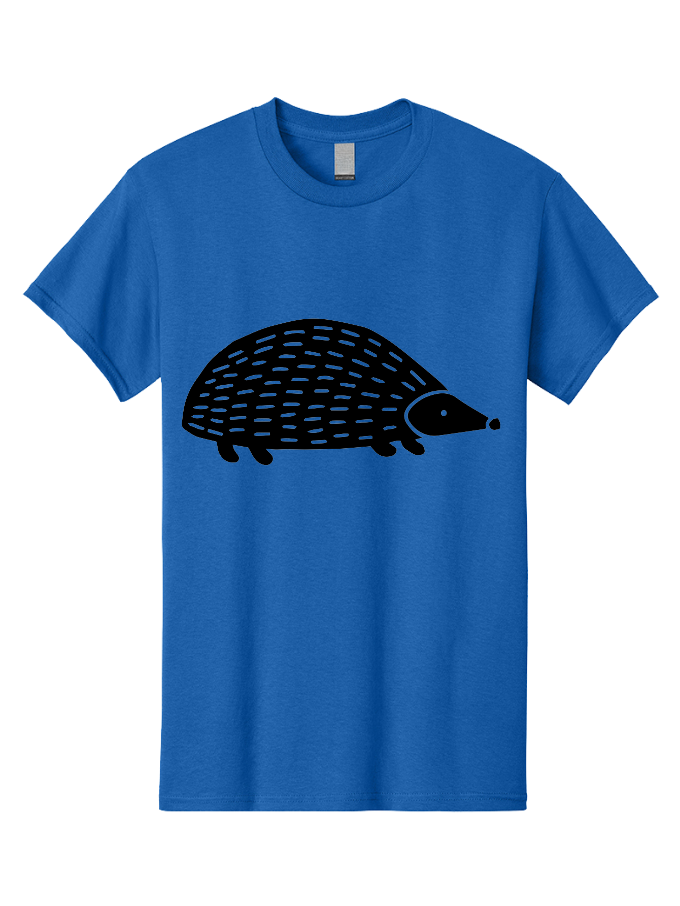 Hedgehog-1 Men'S Graphic Tee, 100% Cotton, Comfortable Casual Summer Wear, Machine Washable, Hedgehog Illustration, Minimalist Design, Simple Graphics, Cute Animal, Quills Texture, Cartoon Style, Wildlife Art, Prickly Creature, -  Aaa596 25