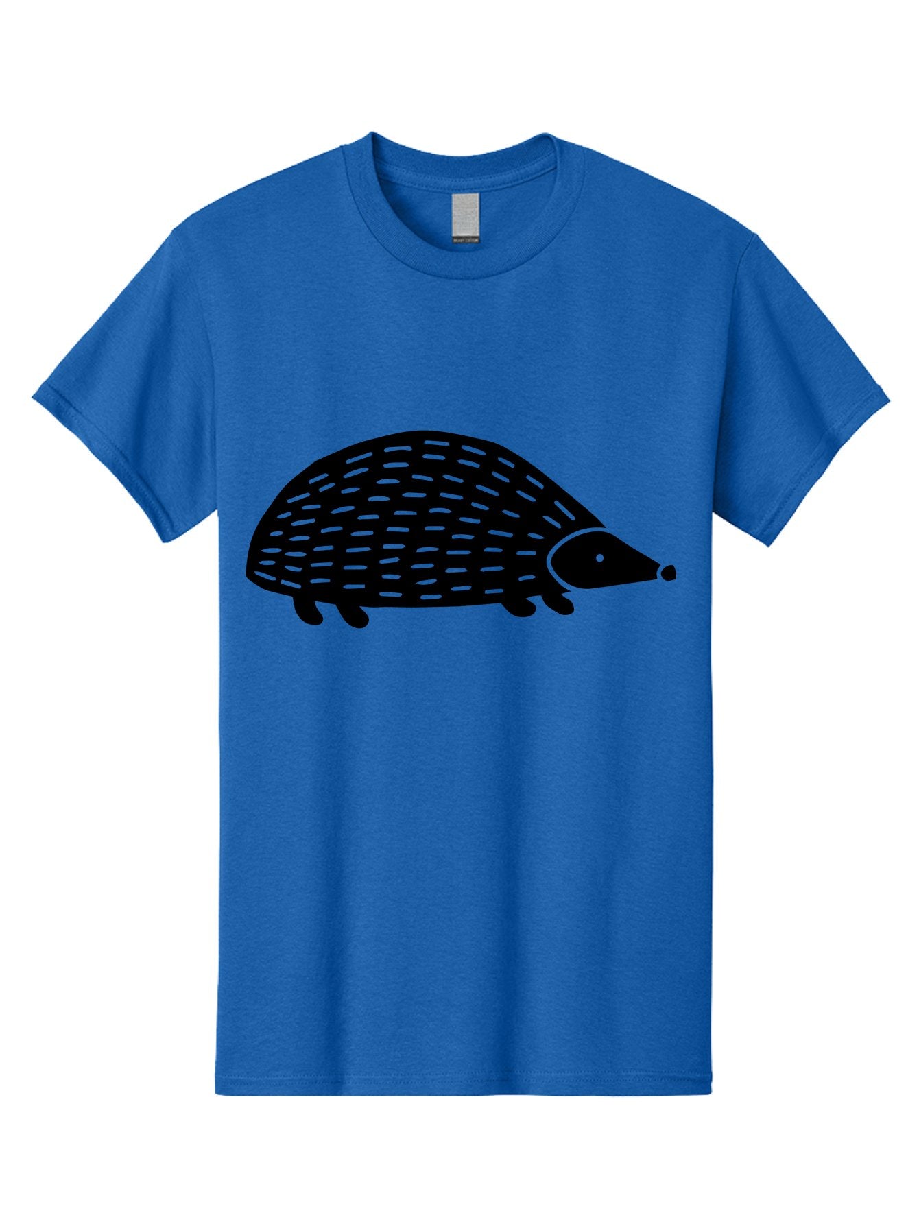 Hedgehog-1 Men'S Graphic Tee, 100% Cotton, Comfortable Casual Summer Wear, Machine Washable, Hedgehog Illustration, Minimalist Design, Simple Graphics, Cute Animal, Quills Texture, Cartoon Style, Wildlife Art, Prickly Creature, -  Aaa596 11
