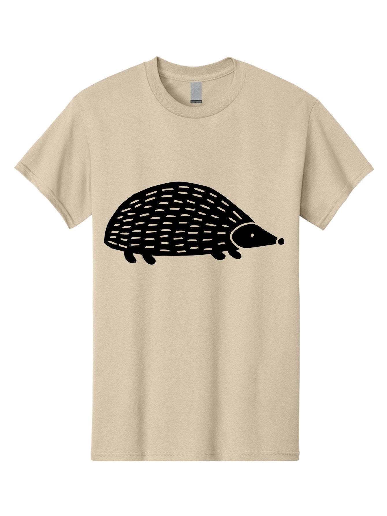 Hedgehog-1 Men'S Graphic Tee, 100% Cotton, Comfortable Casual Summer Wear, Machine Washable, Hedgehog Illustration, Minimalist Design, Simple Graphics, Cute Animal, Quills Texture, Cartoon Style, Wildlife Art, Prickly Creature, -  Aaa596 19