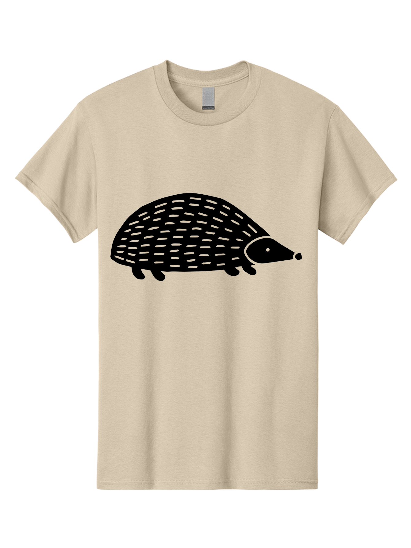 Hedgehog-1 Men'S Graphic Tee, 100% Cotton, Comfortable Casual Summer Wear, Machine Washable, Hedgehog Illustration, Minimalist Design, Simple Graphics, Cute Animal, Quills Texture, Cartoon Style, Wildlife Art, Prickly Creature, -  Aaa596 27