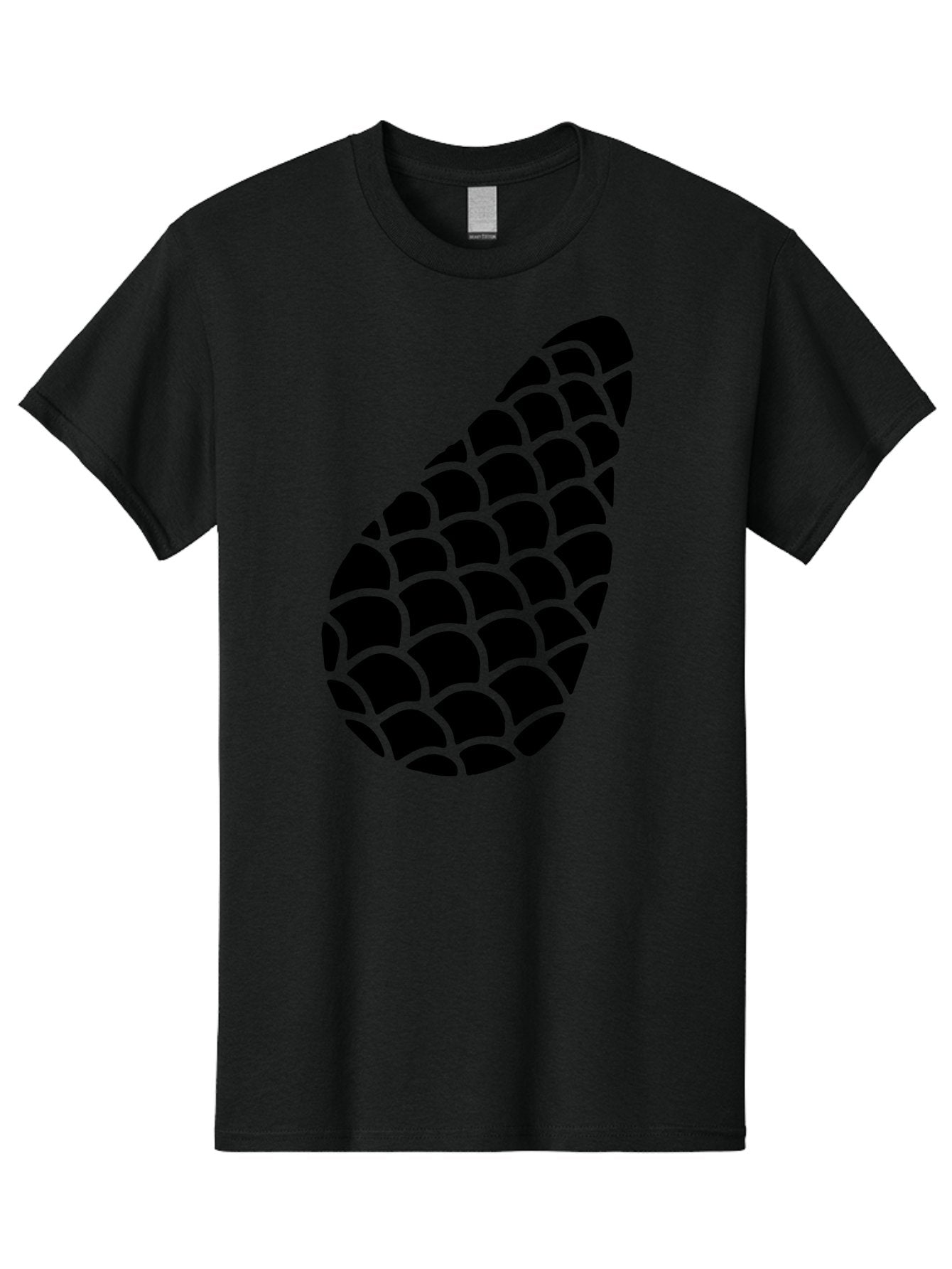 Hops-Cone Men'S Graphic Tee, 100% Cotton, Comfortable Casual Summer Wear, Machine Washable, Hops Silhouette, Beer Ingredient, Brewing Process, Black And Green Design, Abstract Pattern, Craft Beer, Unique Texture, Simple Graphic -  Aaa598 29