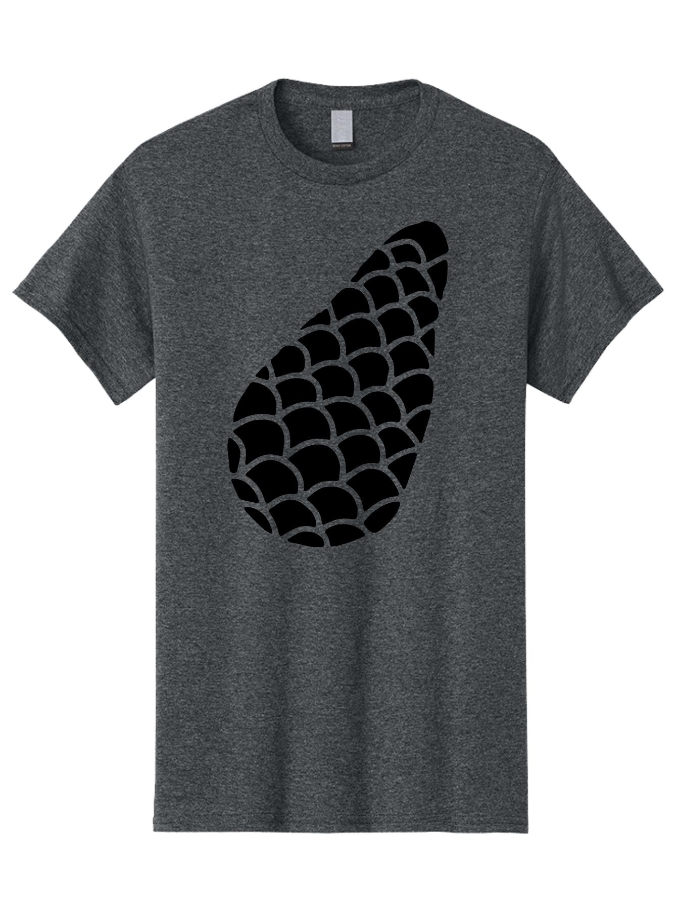 Hops-Cone Men'S Graphic Tee, 100% Cotton, Comfortable Casual Summer Wear, Machine Washable, Hops Silhouette, Beer Ingredient, Brewing Process, Black And Green Design, Abstract Pattern, Craft Beer, Unique Texture, Simple Graphic -  Aaa598 3