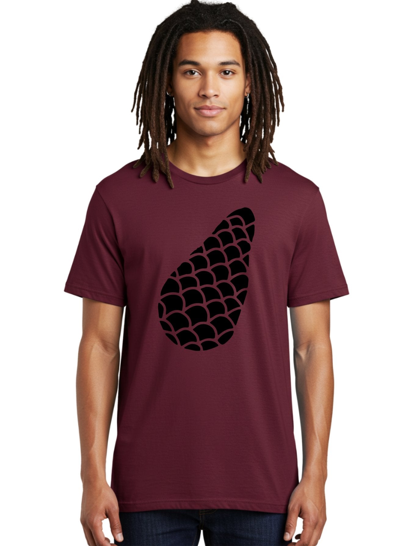 Hops-Cone Men'S Graphic Tee, 100% Cotton, Comfortable Casual Summer Wear, Machine Washable, Hops Silhouette, Beer Ingredient, Brewing Process, Black And Green Design, Abstract Pattern, Craft Beer, Unique Texture, Simple Graphic -  Aaa598 14