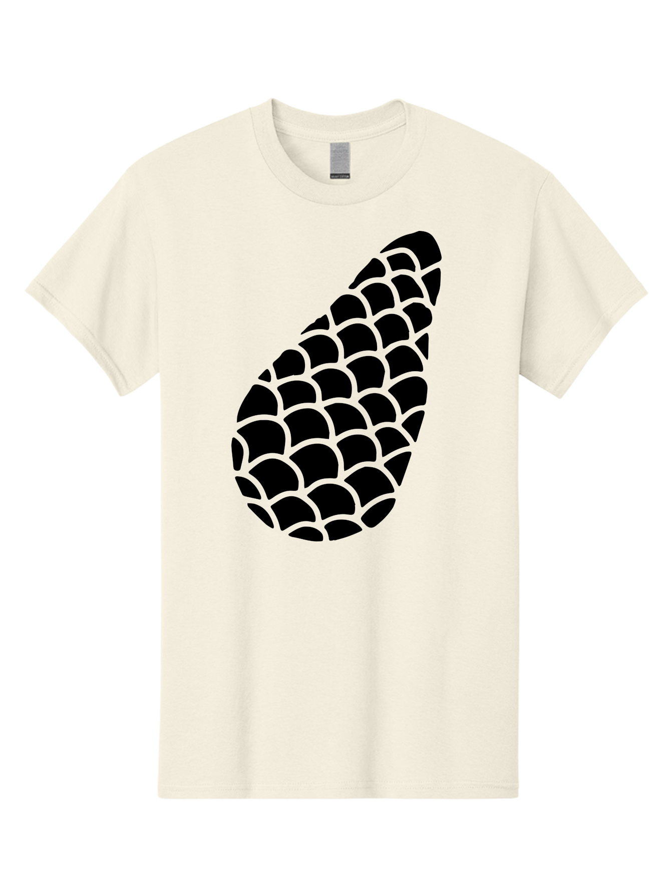 Hops-Cone Men'S Graphic Tee, 100% Cotton, Comfortable Casual Summer Wear, Machine Washable, Hops Silhouette, Beer Ingredient, Brewing Process, Black And Green Design, Abstract Pattern, Craft Beer, Unique Texture, Simple Graphic -  Aaa598 17