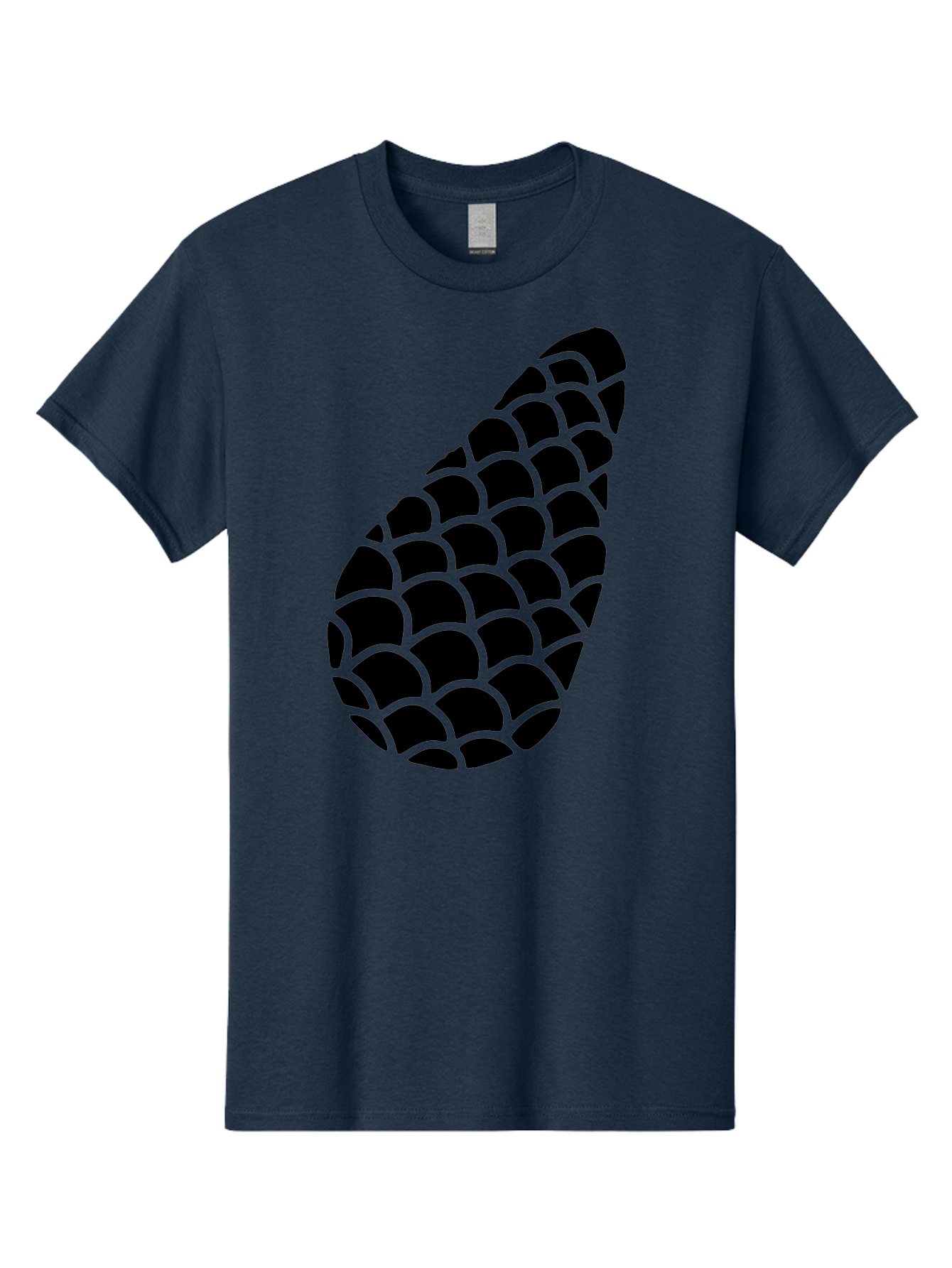 Hops-Cone Men'S Graphic Tee, 100% Cotton, Comfortable Casual Summer Wear, Machine Washable, Hops Silhouette, Beer Ingredient, Brewing Process, Black And Green Design, Abstract Pattern, Craft Beer, Unique Texture, Simple Graphic -  Aaa598 19