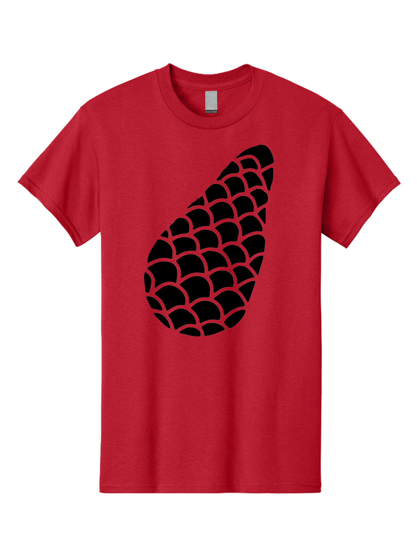 Hops-Cone Men'S Graphic Tee, 100% Cotton, Comfortable Casual Summer Wear, Machine Washable, Hops Silhouette, Beer Ingredient, Brewing Process, Black And Green Design, Abstract Pattern, Craft Beer, Unique Texture, Simple Graphic -  Aaa598 23