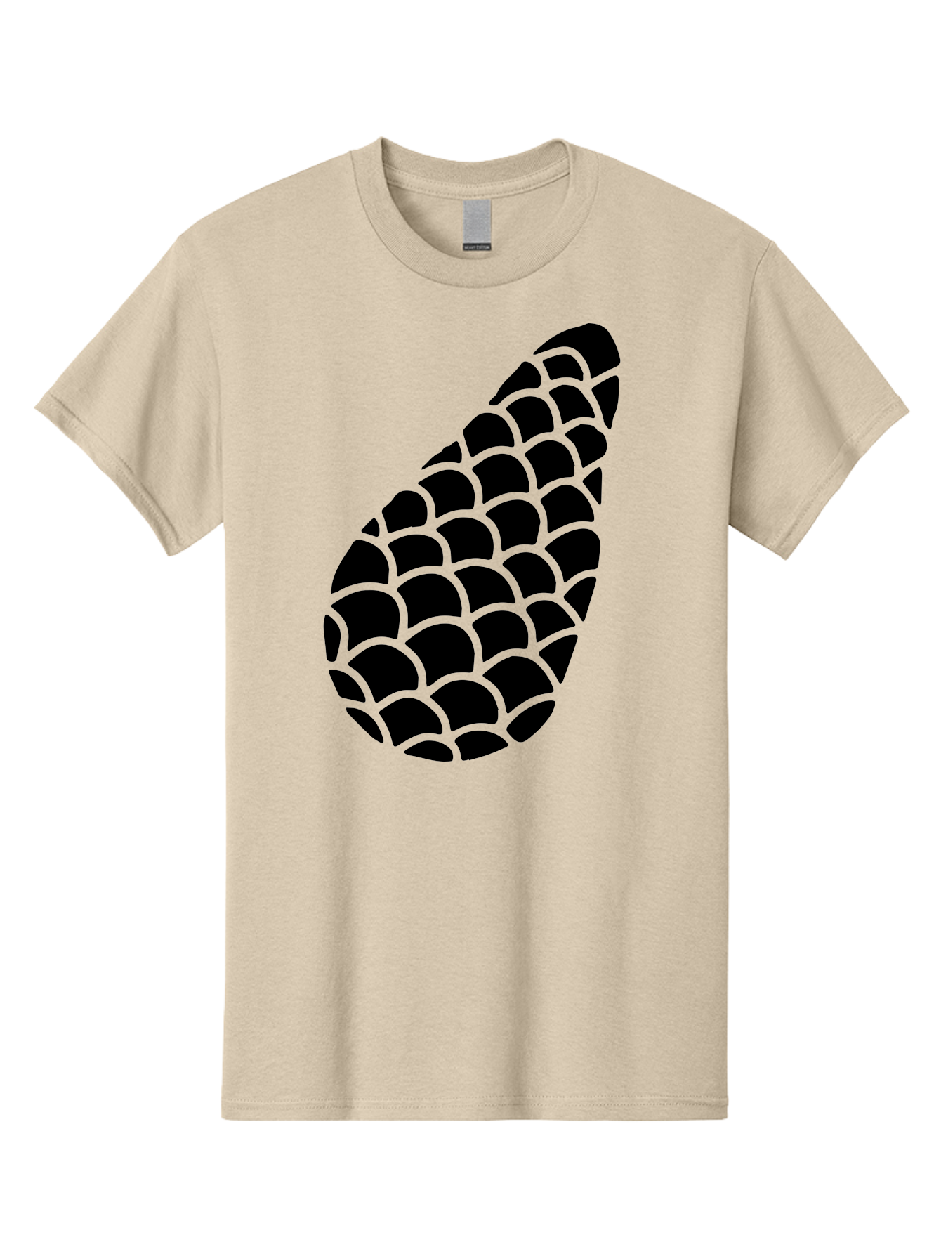 Hops-Cone Men'S Graphic Tee, 100% Cotton, Comfortable Casual Summer Wear, Machine Washable, Hops Silhouette, Beer Ingredient, Brewing Process, Black And Green Design, Abstract Pattern, Craft Beer, Unique Texture, Simple Graphic -  Aaa598 27