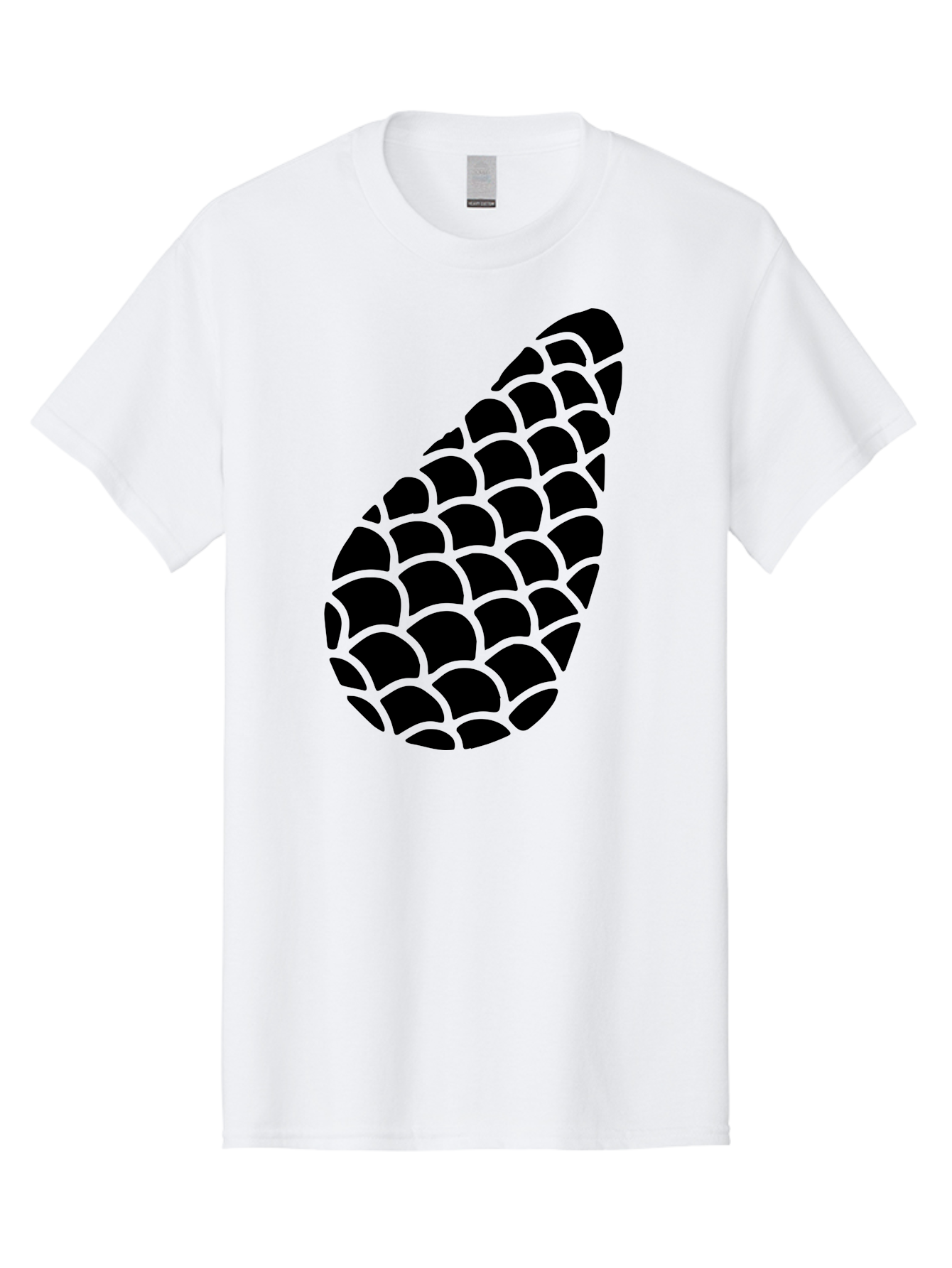 Hops-Cone Men'S Graphic Tee, 100% Cotton, Comfortable Casual Summer Wear, Machine Washable, Hops Silhouette, Beer Ingredient, Brewing Process, Black And Green Design, Abstract Pattern, Craft Beer, Unique Texture, Simple Graphic -  Aaa598 29