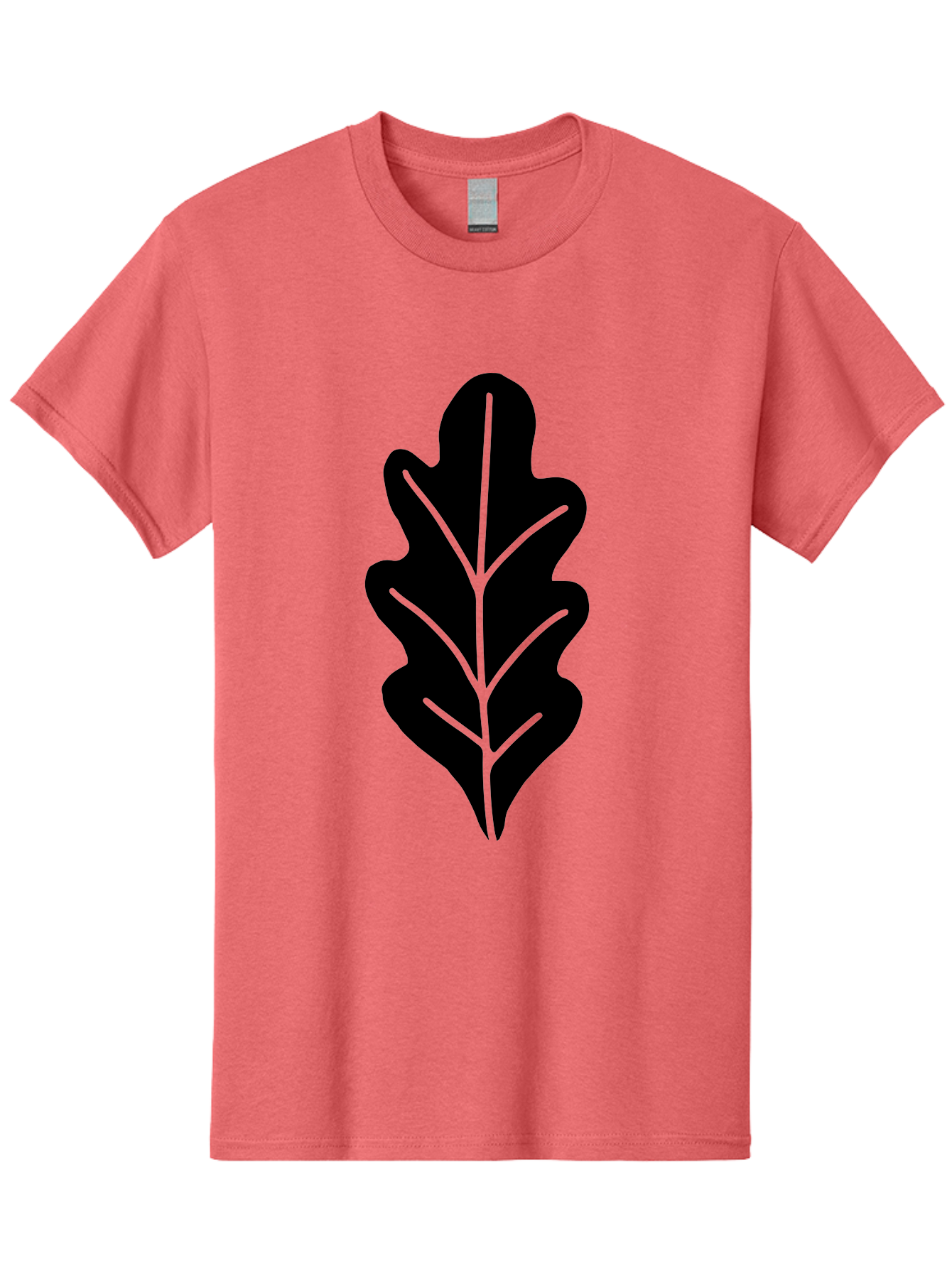 Leaf-Silhouette Men'S Graphic Tee, 100% Cotton, Comfortable Casual Summer Wear, Machine Washable, Leaf Silhouette, Foliage Icon, Simple Leaf Design, Nature-Inspired Graphic, Black Leaf Shape, Neon Green Veins, Minimalist Illustration, -  Aaa601 5