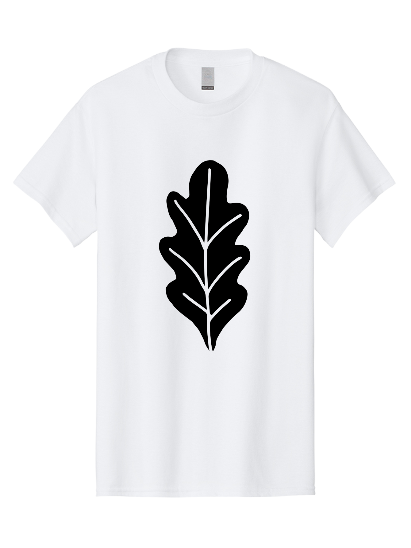 Leaf-Silhouette Men'S Graphic Tee, 100% Cotton, Comfortable Casual Summer Wear, Machine Washable, Leaf Silhouette, Foliage Icon, Simple Leaf Design, Nature-Inspired Graphic, Black Leaf Shape, Neon Green Veins, Minimalist Illustration, -  Aaa601 29