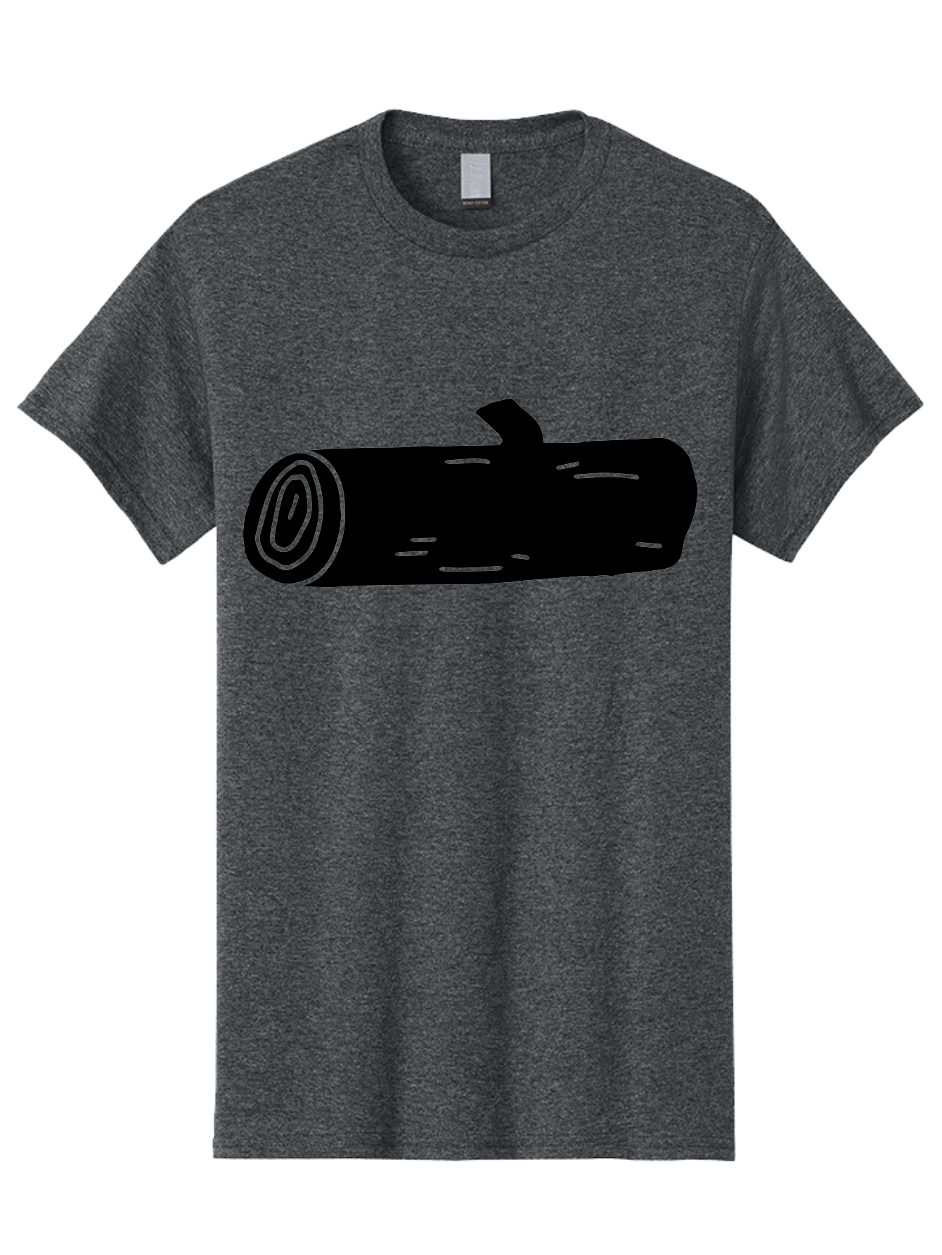 Log Men'S Graphic Tee, 100% Cotton, Comfortable Casual Summer Wear, Machine Washable, Log With Branch, Wooden Texture, Forest Log, Tree Trunk, Rustic Wood, Natural Material, Simple Illustration -  Aaa603 7