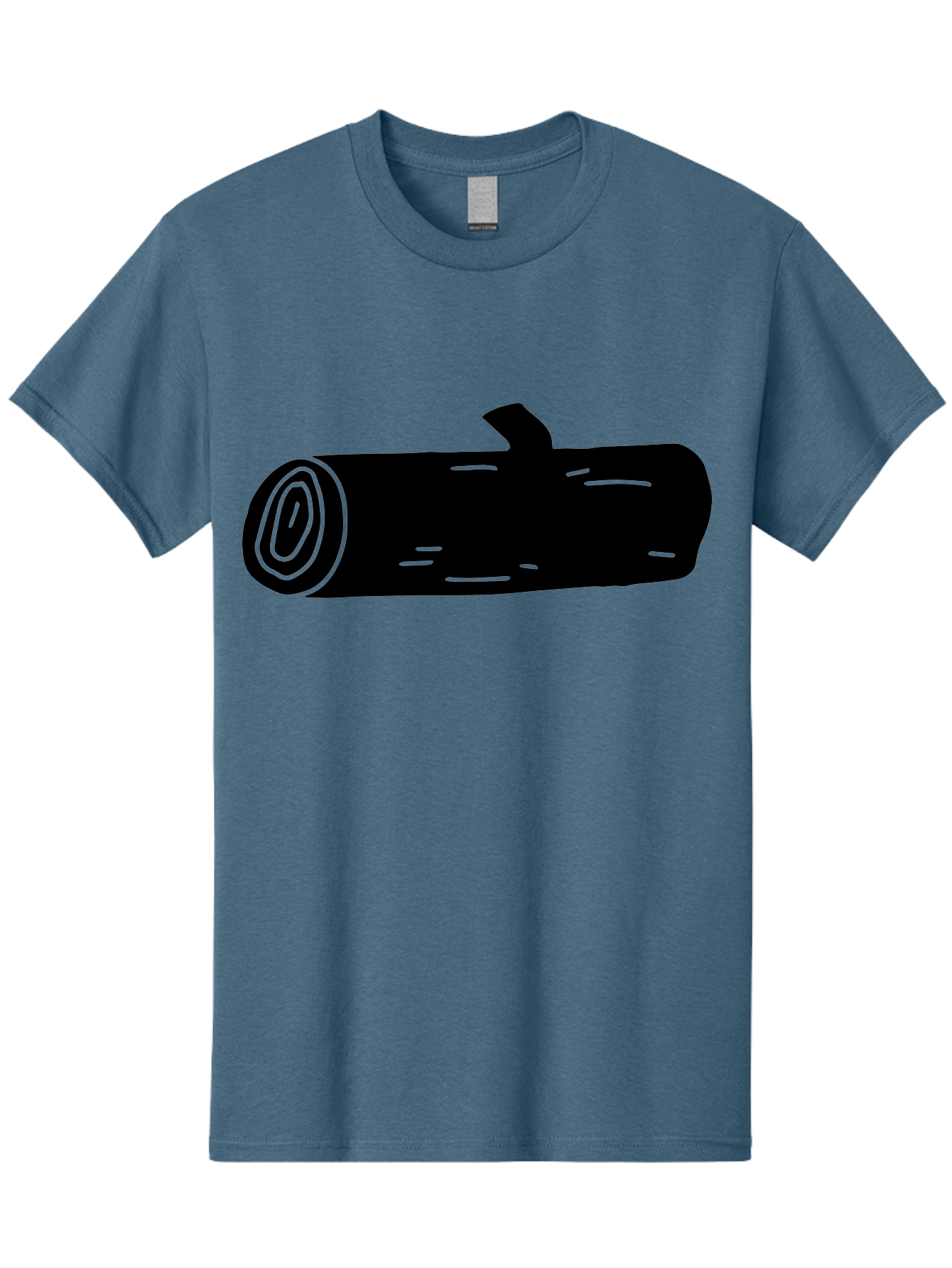 Log Men'S Graphic Tee, 100% Cotton, Comfortable Casual Summer Wear, Machine Washable, Log With Branch, Wooden Texture, Forest Log, Tree Trunk, Rustic Wood, Natural Material, Simple Illustration -  Aaa603 11