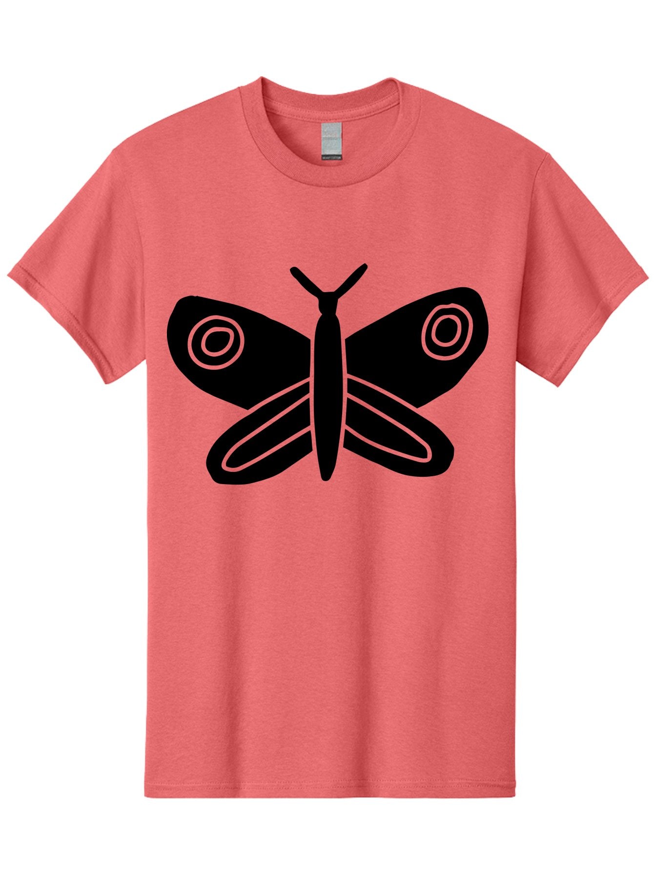 Luna-Moth Men'S Graphic Tee, 100% Cotton, Comfortable Casual Summer Wear, Machine Washable, Simple Moth Design, Minimalist Art, Black Silhouette, Green Outline, Stylized Insect, Modern Graphic, Wing Pattern, Nature Inspiration -  Aaa604 10