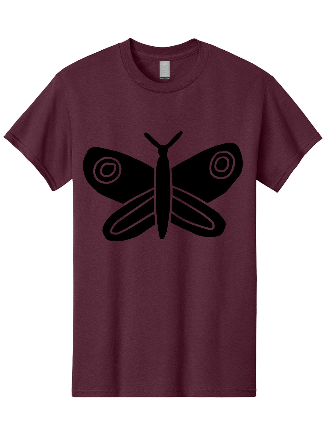 Luna-Moth Men'S Graphic Tee, 100% Cotton, Comfortable Casual Summer Wear, Machine Washable, Simple Moth Design, Minimalist Art, Black Silhouette, Green Outline, Stylized Insect, Modern Graphic, Wing Pattern, Nature Inspiration -  Aaa604 15