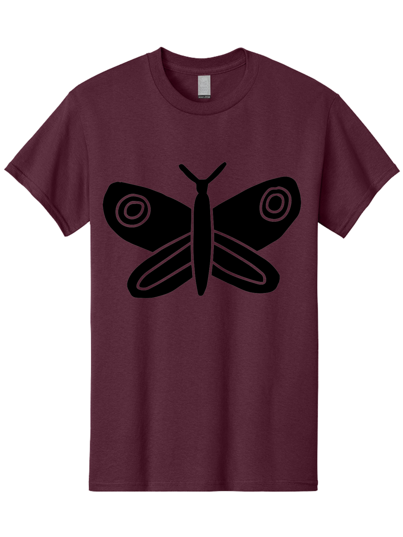 Luna-Moth Men'S Graphic Tee, 100% Cotton, Comfortable Casual Summer Wear, Machine Washable, Simple Moth Design, Minimalist Art, Black Silhouette, Green Outline, Stylized Insect, Modern Graphic, Wing Pattern, Nature Inspiration -  Aaa604 13