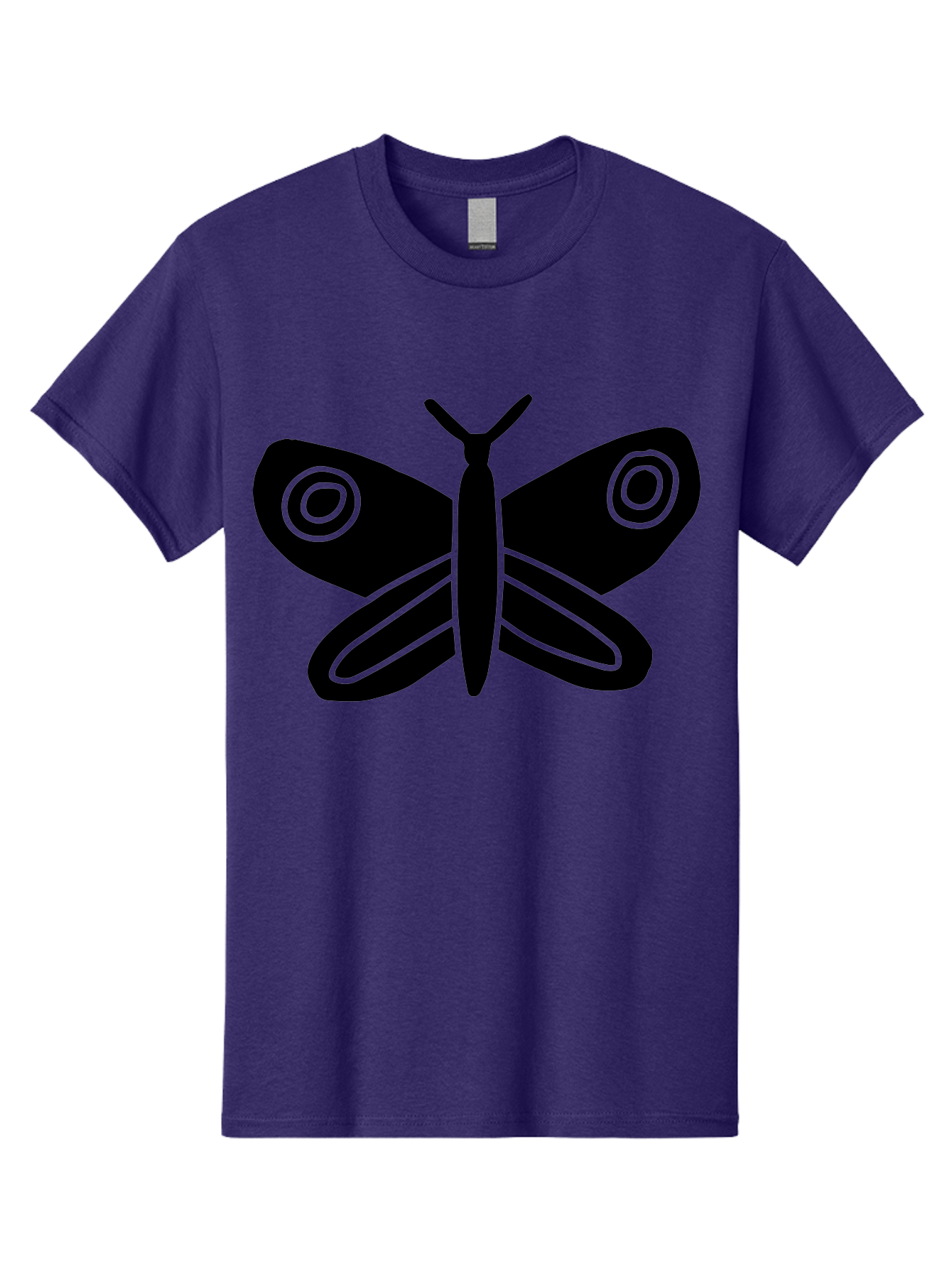 Luna-Moth Men'S Graphic Tee, 100% Cotton, Comfortable Casual Summer Wear, Machine Washable, Simple Moth Design, Minimalist Art, Black Silhouette, Green Outline, Stylized Insect, Modern Graphic, Wing Pattern, Nature Inspiration -  Aaa604 21