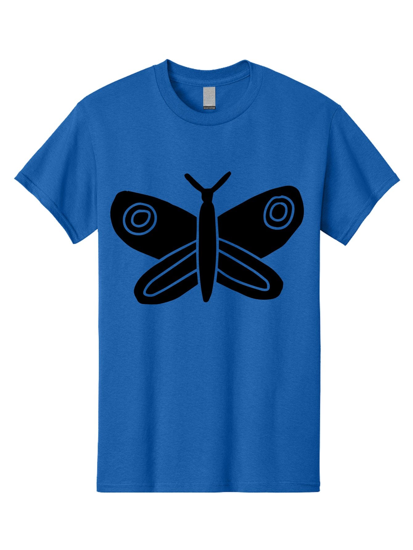 Luna-Moth Men'S Graphic Tee, 100% Cotton, Comfortable Casual Summer Wear, Machine Washable, Simple Moth Design, Minimalist Art, Black Silhouette, Green Outline, Stylized Insect, Modern Graphic, Wing Pattern, Nature Inspiration -  Aaa604 6