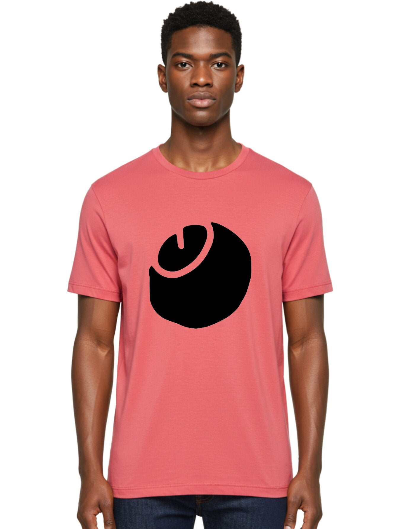 Steam-Logo Men'S Graphic Tee, 100% Cotton, Comfortable Casual Summer Wear, Machine Washable, Abstract Black Shape, Neon Green Outline, Modern Design, Futuristic Art, Bold Graphics, Minimalist Style, Creative Visuals -  Aaa611 30