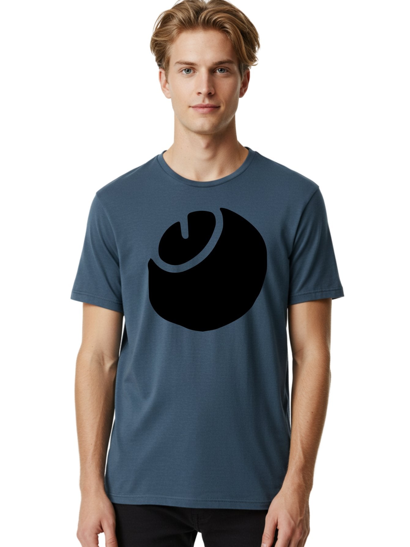 Steam-Logo Men'S Graphic Tee, 100% Cotton, Comfortable Casual Summer Wear, Machine Washable, Abstract Black Shape, Neon Green Outline, Modern Design, Futuristic Art, Bold Graphics, Minimalist Style, Creative Visuals -  Aaa611 17