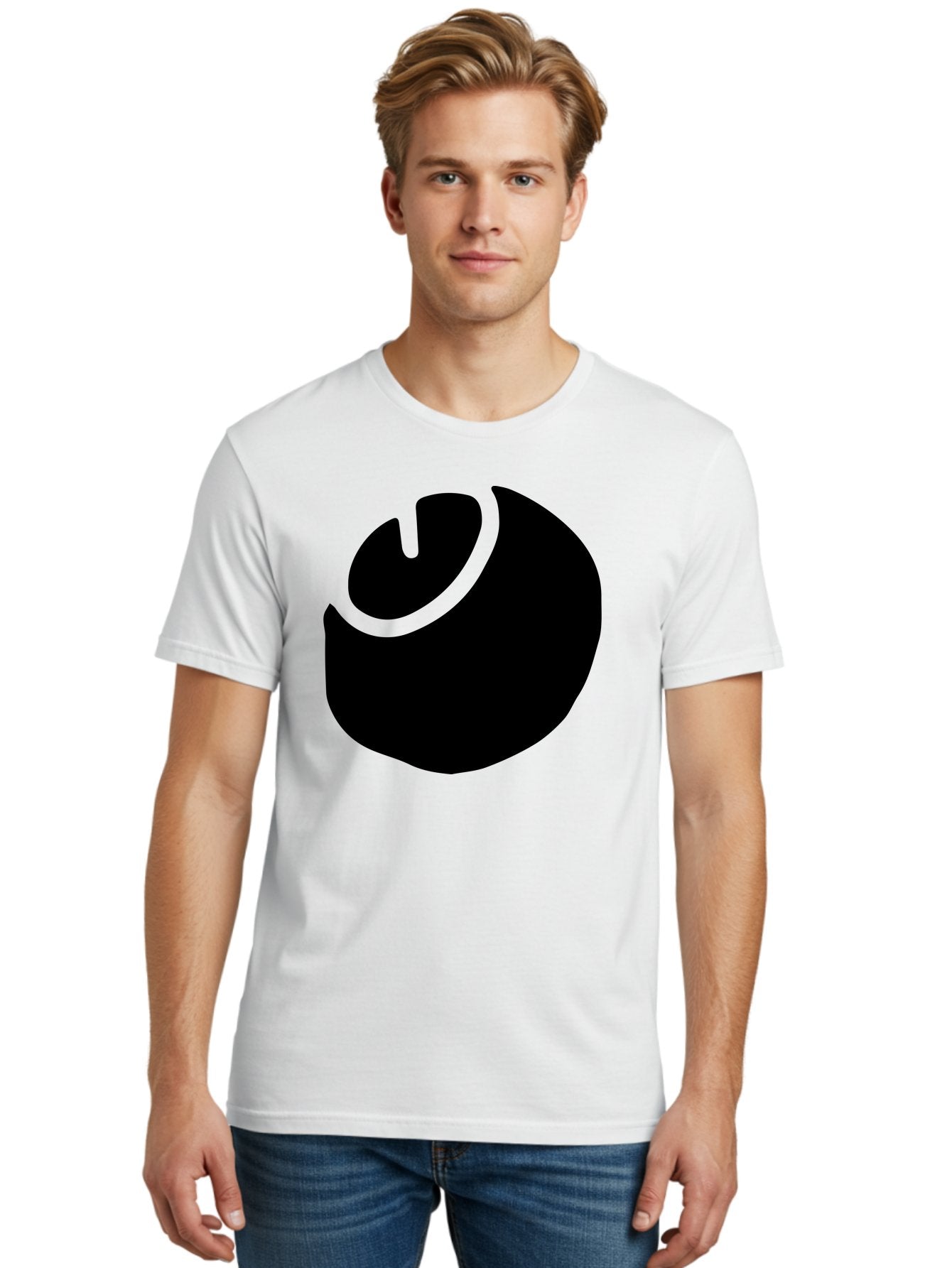 Steam-Logo Men'S Graphic Tee, 100% Cotton, Comfortable Casual Summer Wear, Machine Washable, Abstract Black Shape, Neon Green Outline, Modern Design, Futuristic Art, Bold Graphics, Minimalist Style, Creative Visuals -  Aaa611 21