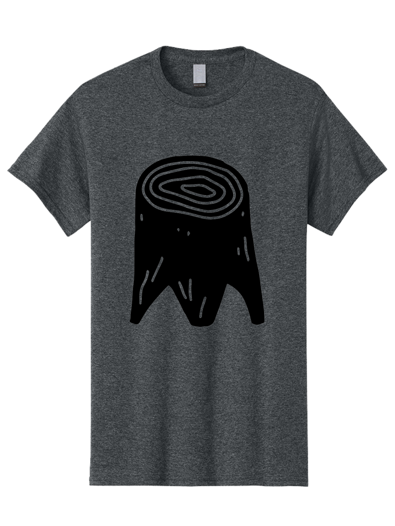 Tooth Men'S Graphic Tee, 100% Cotton, Comfortable Casual Summer Wear, Machine Washable, Black Tooth Silhouette, Dental Anatomy, Tooth Illustration, Abstract Tooth Design, Simple Graphics, Minimalist Art, Neon Green Outline, -  Aaa613 7