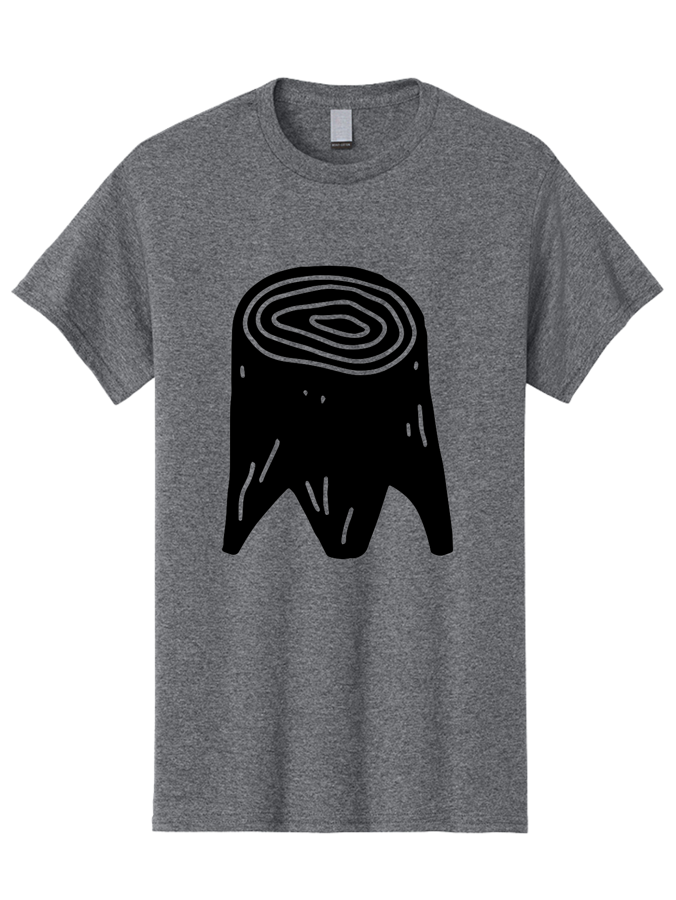 Tooth Men'S Graphic Tee, 100% Cotton, Comfortable Casual Summer Wear, Machine Washable, Black Tooth Silhouette, Dental Anatomy, Tooth Illustration, Abstract Tooth Design, Simple Graphics, Minimalist Art, Neon Green Outline, -  Aaa613 9