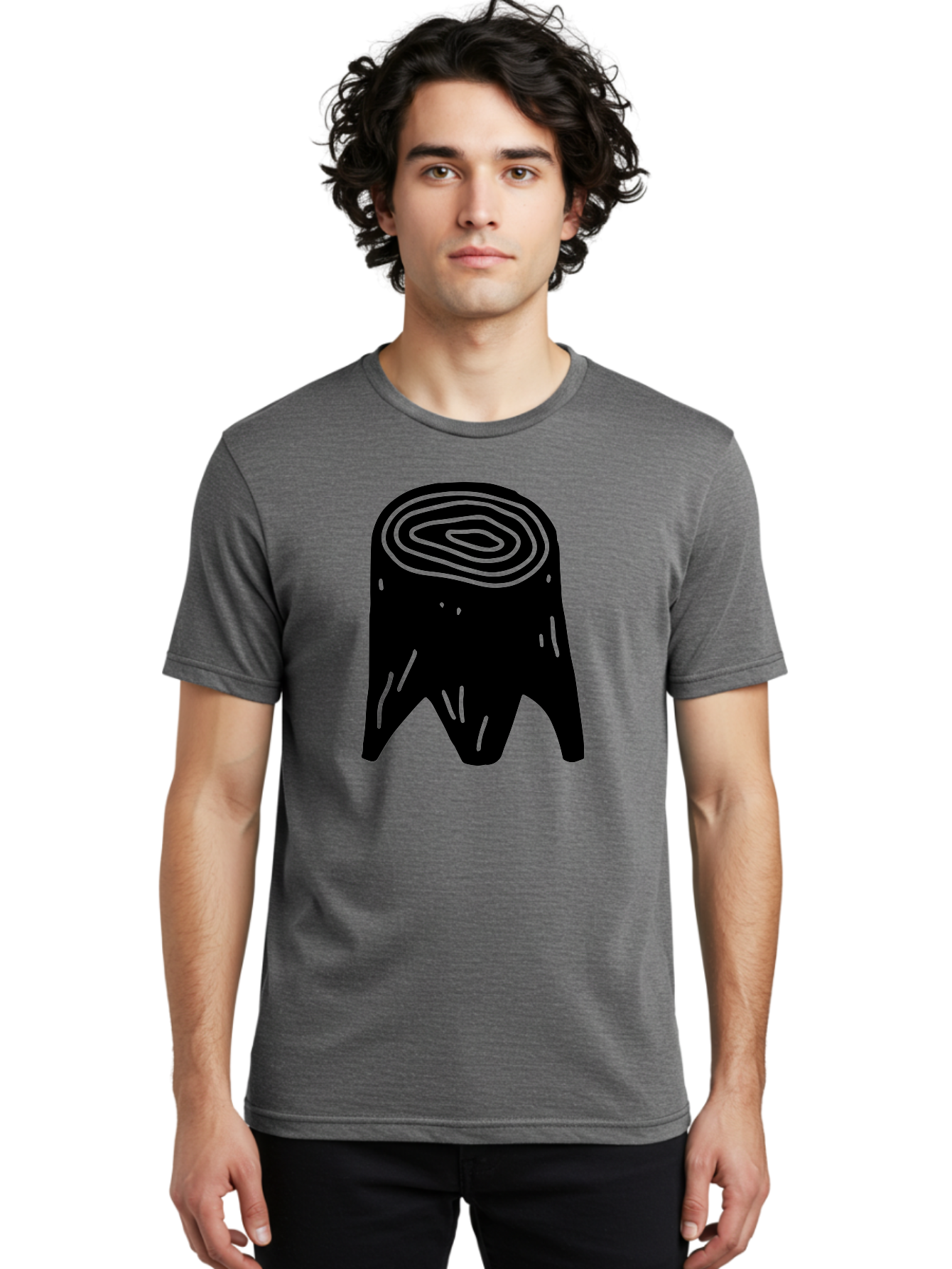 Tooth Men'S Graphic Tee, 100% Cotton, Comfortable Casual Summer Wear, Machine Washable, Black Tooth Silhouette, Dental Anatomy, Tooth Illustration, Abstract Tooth Design, Simple Graphics, Minimalist Art, Neon Green Outline, -  Aaa613 10