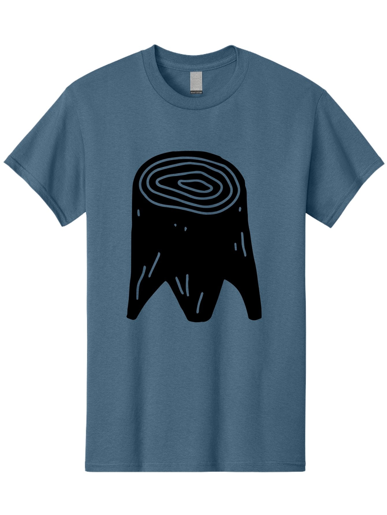 Tooth Men'S Graphic Tee, 100% Cotton, Comfortable Casual Summer Wear, Machine Washable, Black Tooth Silhouette, Dental Anatomy, Tooth Illustration, Abstract Tooth Design, Simple Graphics, Minimalist Art, Neon Green Outline, -  Aaa613