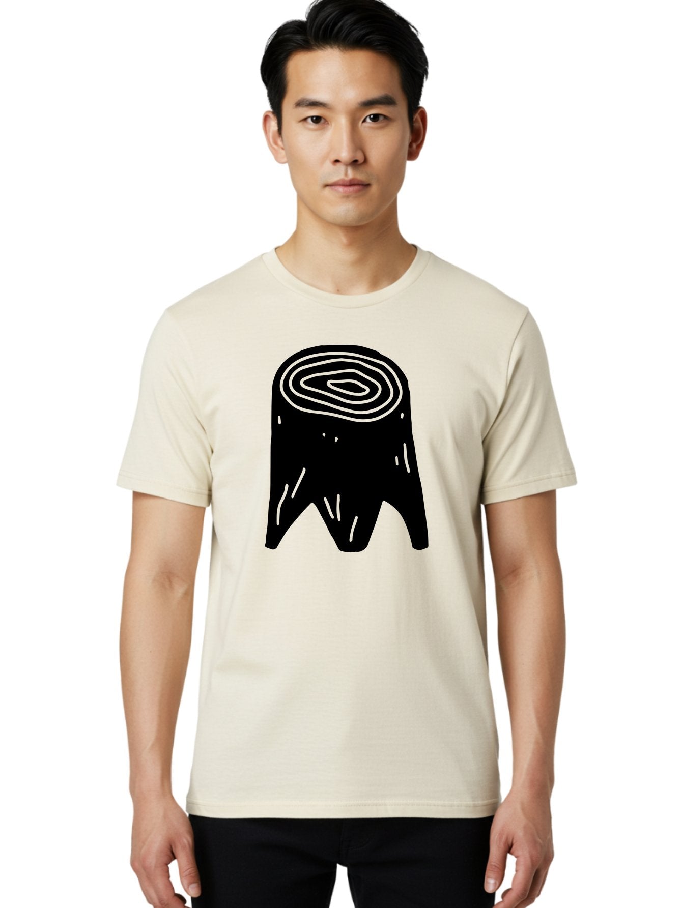 Tooth Men'S Graphic Tee, 100% Cotton, Comfortable Casual Summer Wear, Machine Washable, Black Tooth Silhouette, Dental Anatomy, Tooth Illustration, Abstract Tooth Design, Simple Graphics, Minimalist Art, Neon Green Outline, -  Aaa613 29