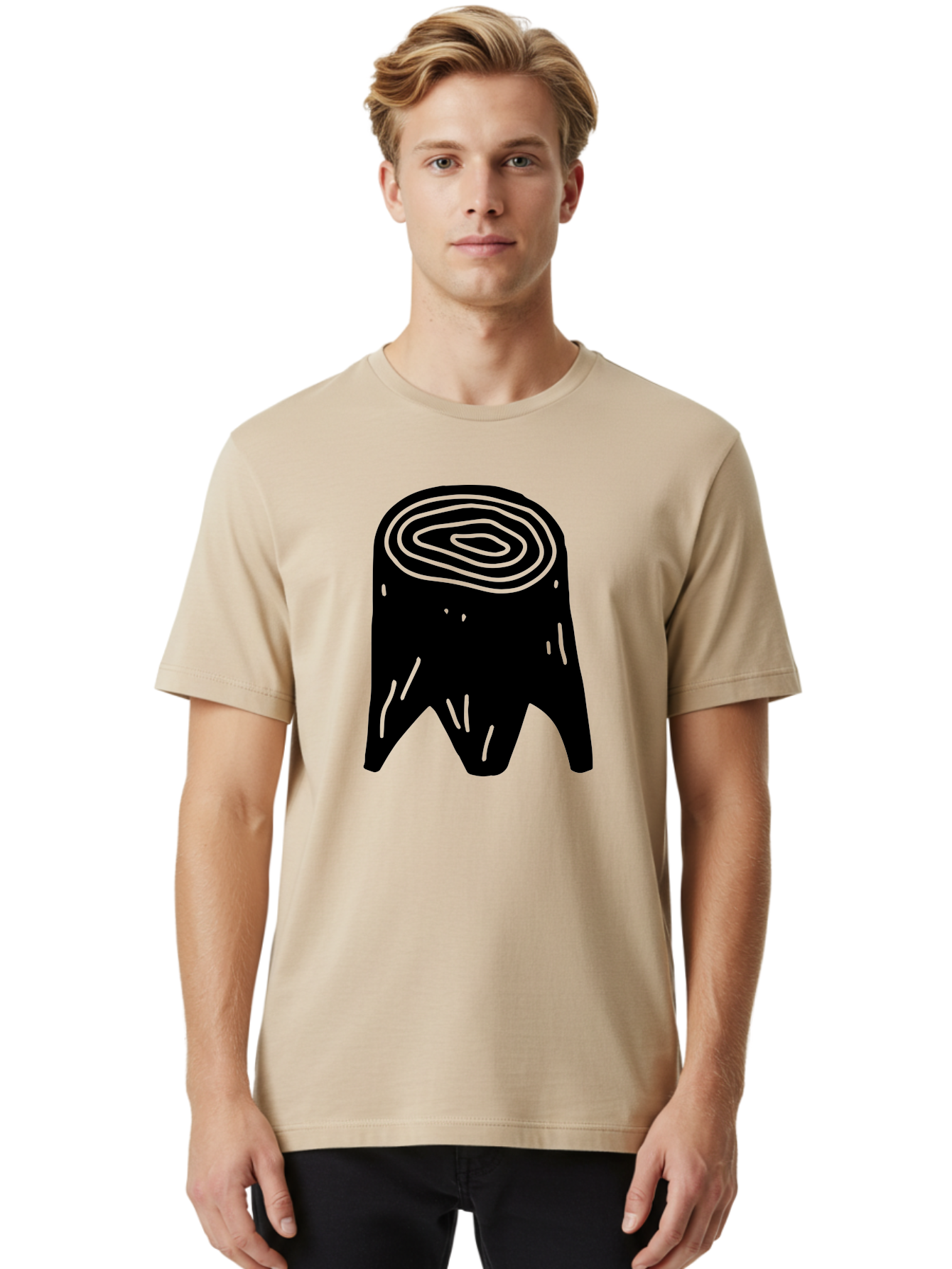 Tooth Men'S Graphic Tee, 100% Cotton, Comfortable Casual Summer Wear, Machine Washable, Black Tooth Silhouette, Dental Anatomy, Tooth Illustration, Abstract Tooth Design, Simple Graphics, Minimalist Art, Neon Green Outline, -  Aaa613 28