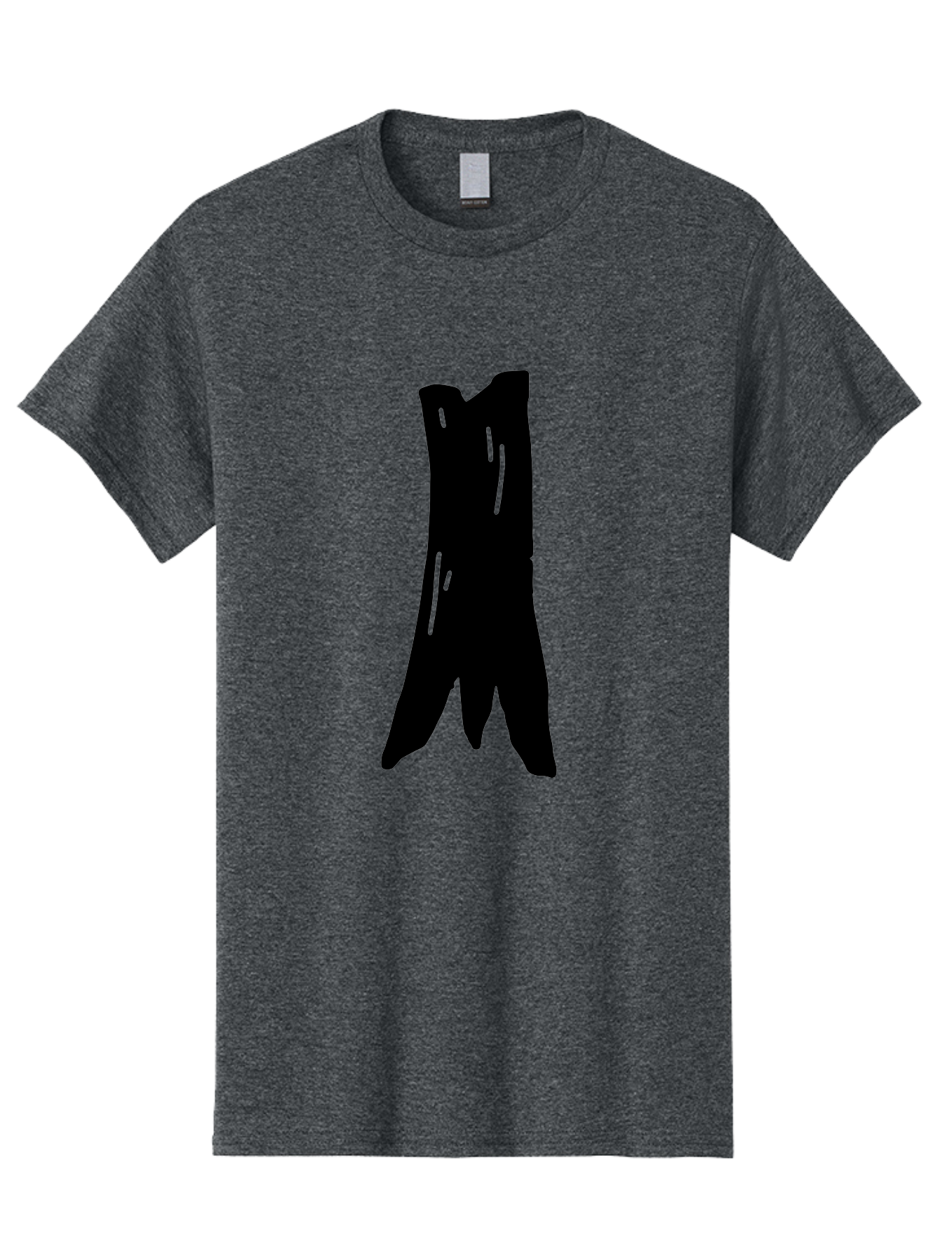 Tree-Stump Men'S Graphic Tee, 100% Cotton, Comfortable Casual Summer Wear, Machine Washable, Tree Trunk, Minimalist Art, Simple Shapes, Black Silhouette, Abstract Representation, Natural Forms, Digital Illustration, Modern Design -  Aaa614 7
