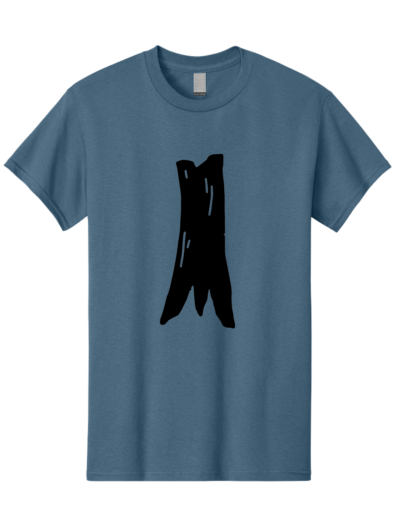 Tree-Stump Men'S Graphic Tee, 100% Cotton, Comfortable Casual Summer Wear, Machine Washable, Tree Trunk, Minimalist Art, Simple Shapes, Black Silhouette, Abstract Representation, Natural Forms, Digital Illustration, Modern Design -  Aaa614 11