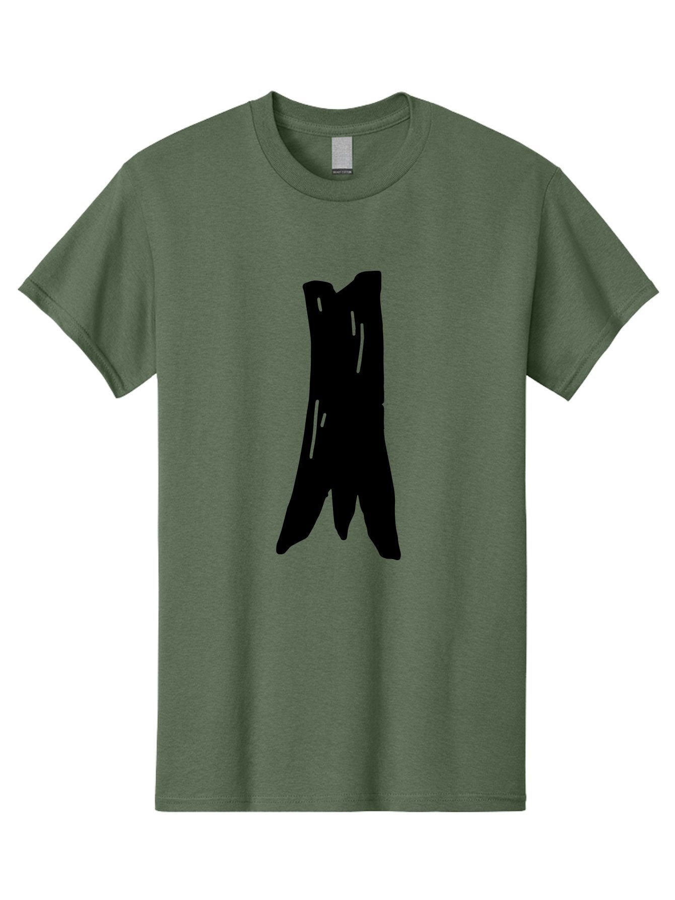 Tree-Stump Men'S Graphic Tee, 100% Cotton, Comfortable Casual Summer Wear, Machine Washable, Tree Trunk, Minimalist Art, Simple Shapes, Black Silhouette, Abstract Representation, Natural Forms, Digital Illustration, Modern Design -  Aaa614 10