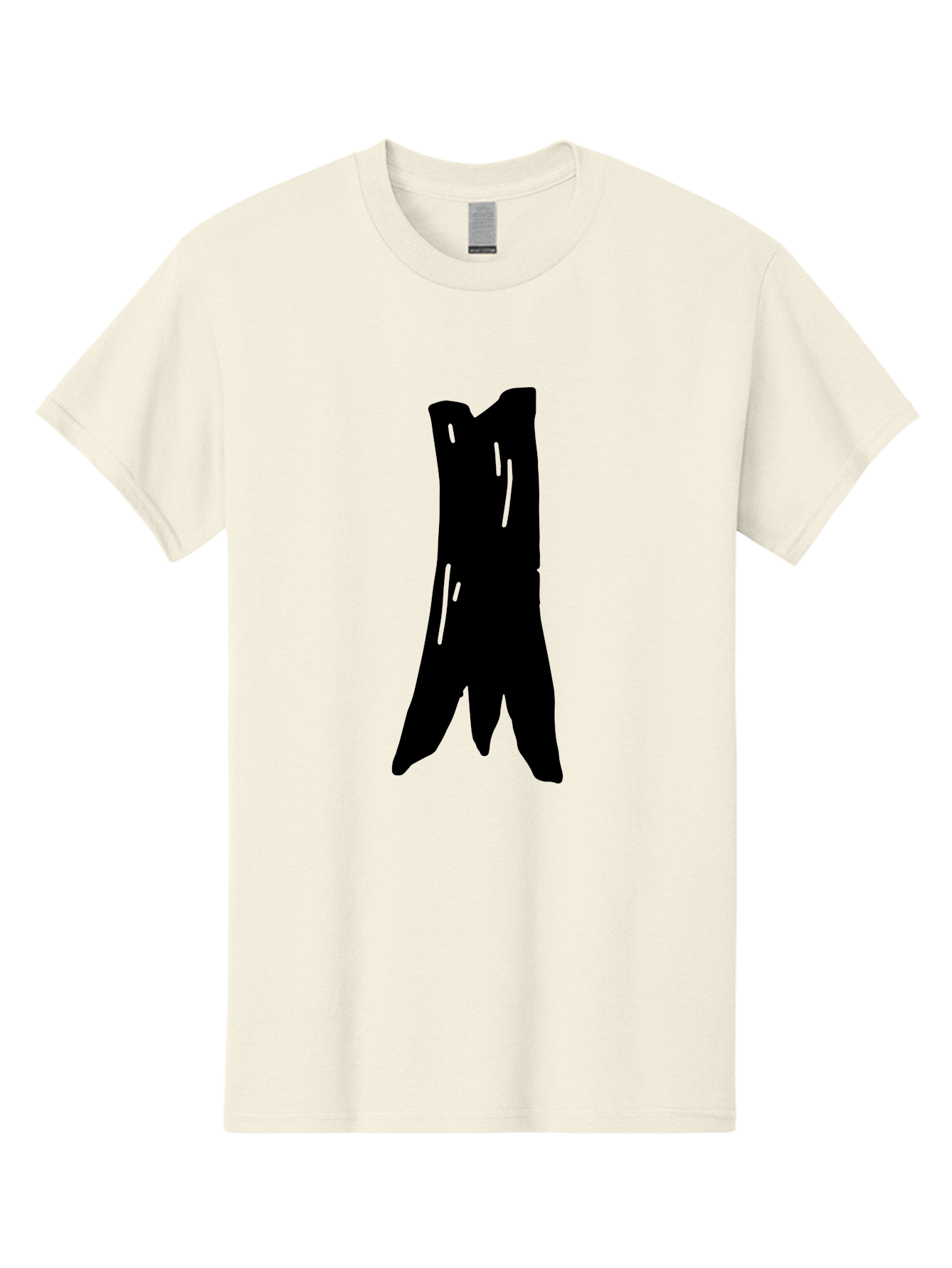 Tree-Stump Men'S Graphic Tee, 100% Cotton, Comfortable Casual Summer Wear, Machine Washable, Tree Trunk, Minimalist Art, Simple Shapes, Black Silhouette, Abstract Representation, Natural Forms, Digital Illustration, Modern Design -  Aaa614 17