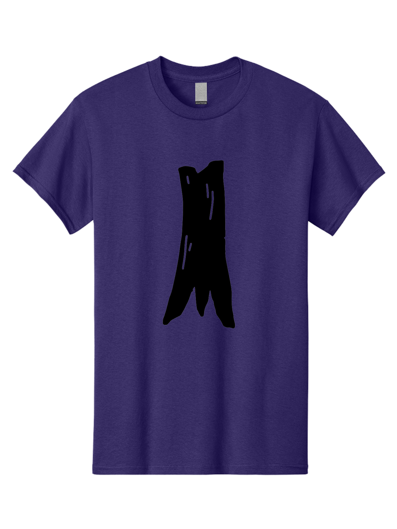 Tree-Stump Men'S Graphic Tee, 100% Cotton, Comfortable Casual Summer Wear, Machine Washable, Tree Trunk, Minimalist Art, Simple Shapes, Black Silhouette, Abstract Representation, Natural Forms, Digital Illustration, Modern Design -  Aaa614 21