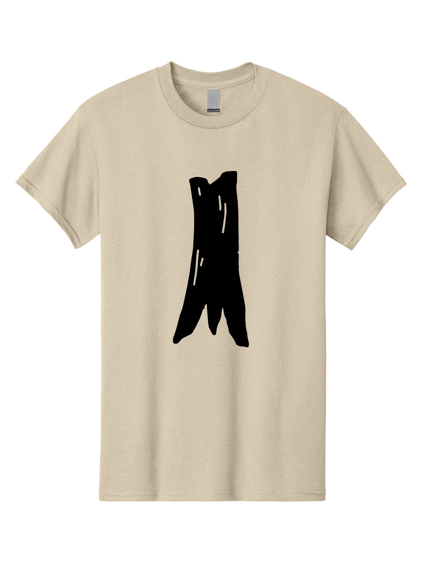 Tree-Stump Men'S Graphic Tee, 100% Cotton, Comfortable Casual Summer Wear, Machine Washable, Tree Trunk, Minimalist Art, Simple Shapes, Black Silhouette, Abstract Representation, Natural Forms, Digital Illustration, Modern Design -  Aaa614 13