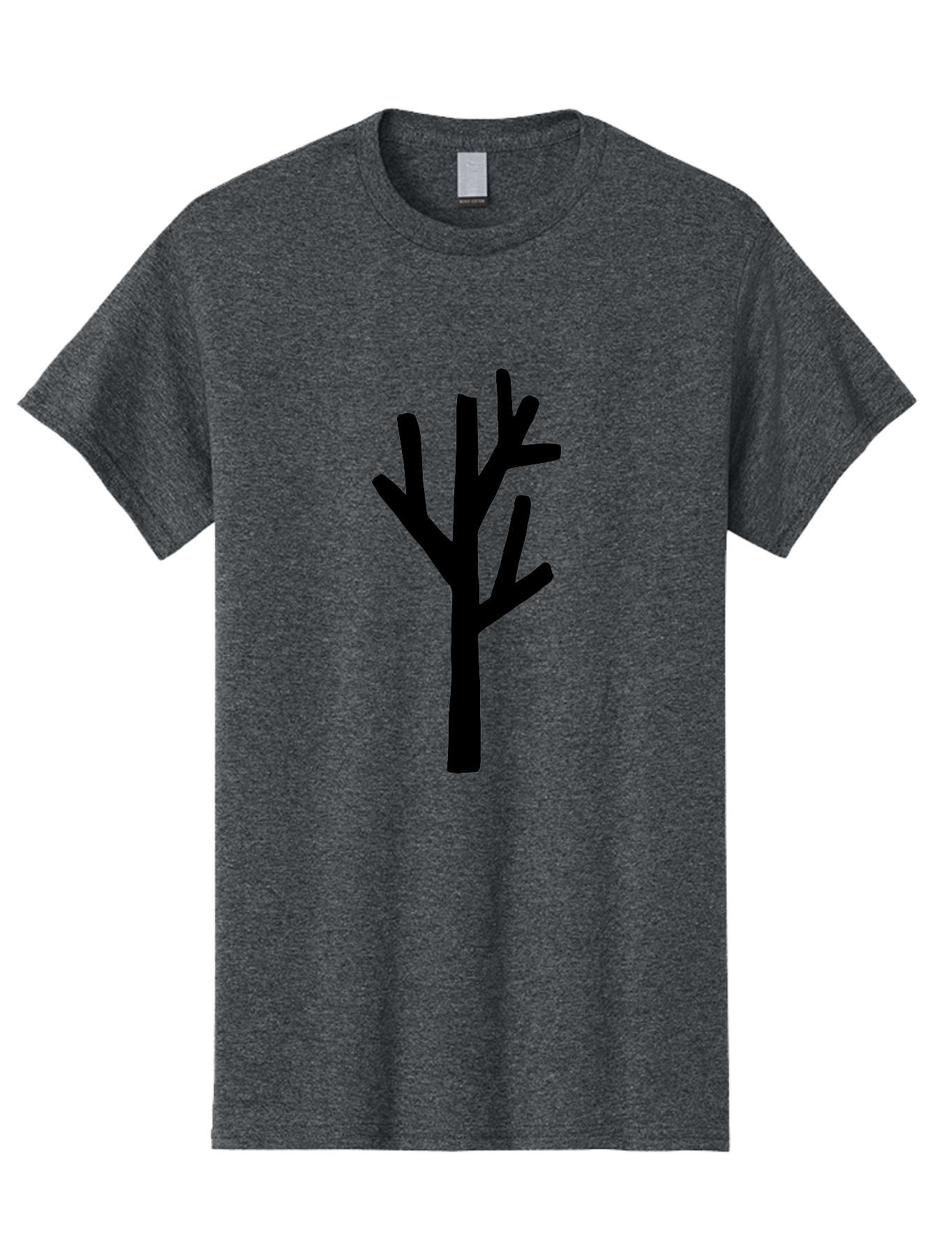 Tree Men'S Graphic Tee, 100% Cotton, Comfortable Casual Summer Wear, Machine Washable, Tree Silhouette, Minimalist Design, Black Tree, Simple Graphic, Bare Tree, Modern Art -  Aaa615 7