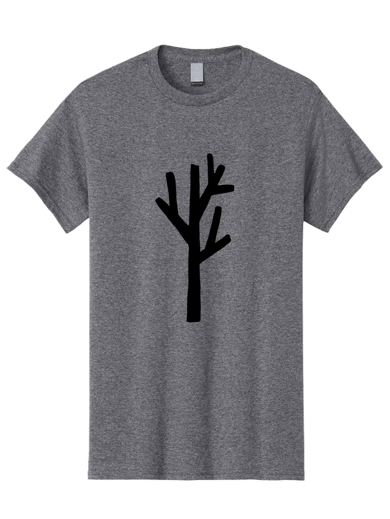 Tree Men'S Graphic Tee, 100% Cotton, Comfortable Casual Summer Wear, Machine Washable, Tree Silhouette, Minimalist Design, Black Tree, Simple Graphic, Bare Tree, Modern Art -  Aaa615 9