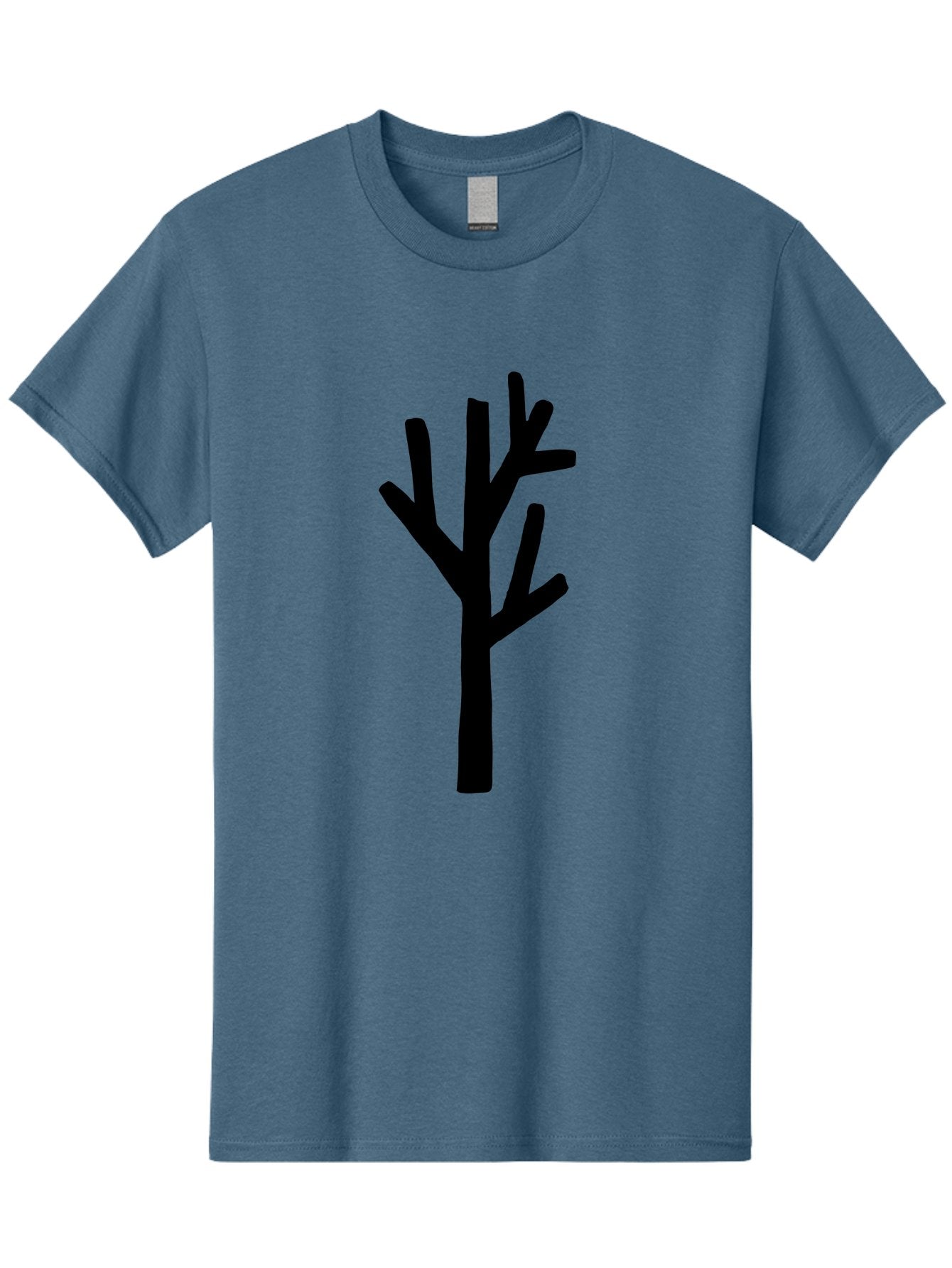 Tree Men'S Graphic Tee, 100% Cotton, Comfortable Casual Summer Wear, Machine Washable, Tree Silhouette, Minimalist Design, Black Tree, Simple Graphic, Bare Tree, Modern Art -  Aaa615 11