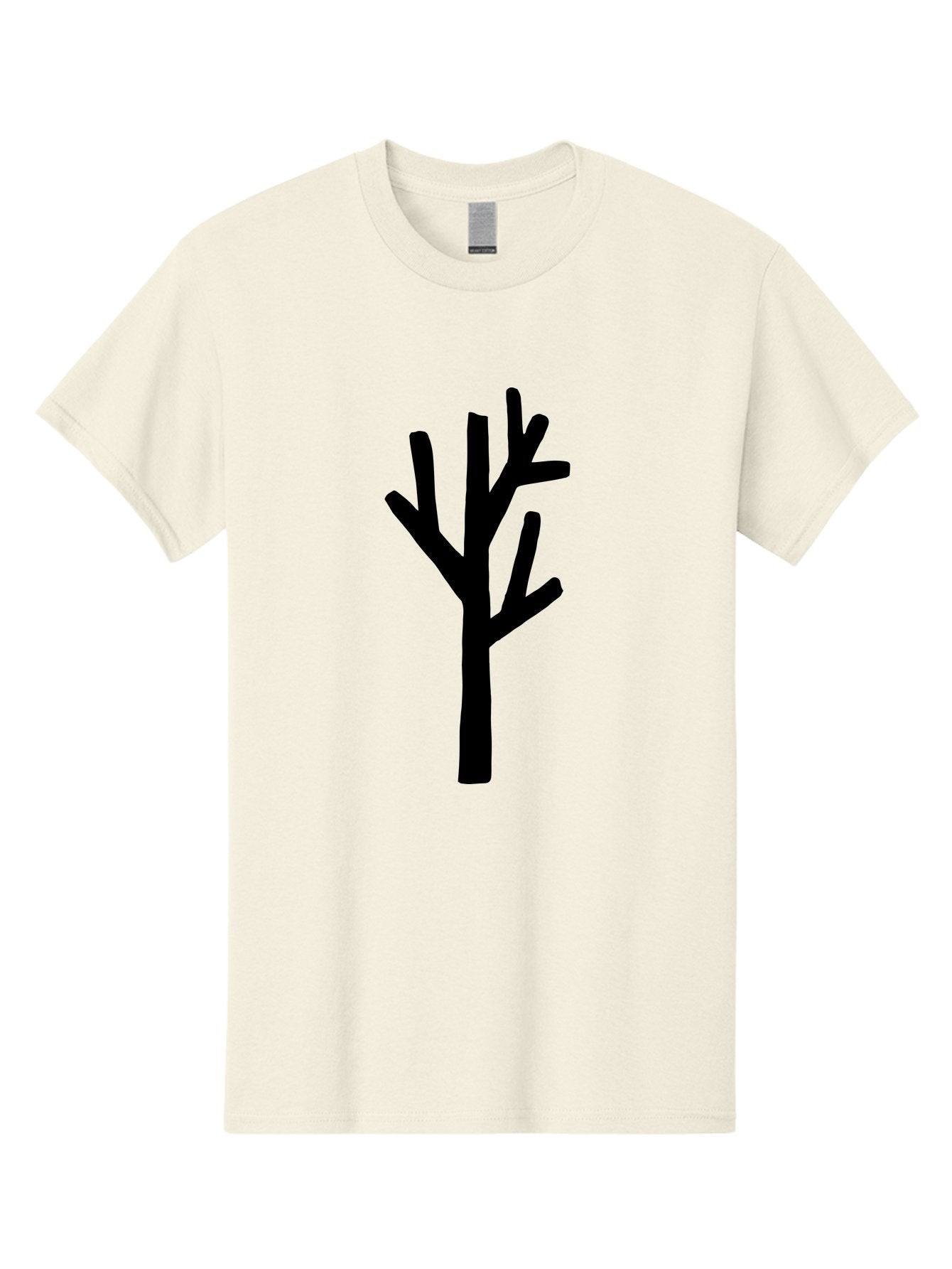 Tree Men'S Graphic Tee, 100% Cotton, Comfortable Casual Summer Wear, Machine Washable, Tree Silhouette, Minimalist Design, Black Tree, Simple Graphic, Bare Tree, Modern Art -  Aaa615 9