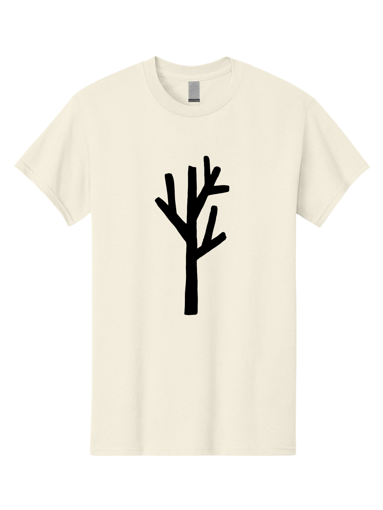 Tree Men'S Graphic Tee, 100% Cotton, Comfortable Casual Summer Wear, Machine Washable, Tree Silhouette, Minimalist Design, Black Tree, Simple Graphic, Bare Tree, Modern Art -  Aaa615 17
