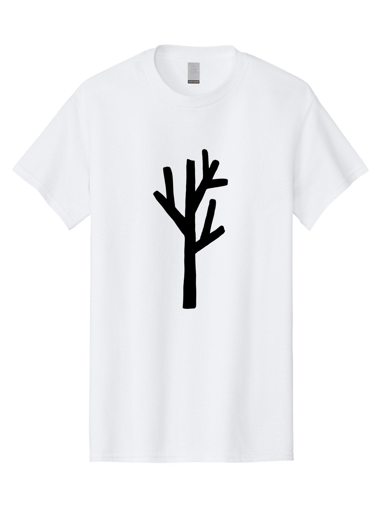 Tree Men'S Graphic Tee, 100% Cotton, Comfortable Casual Summer Wear, Machine Washable, Tree Silhouette, Minimalist Design, Black Tree, Simple Graphic, Bare Tree, Modern Art -  Aaa615 8