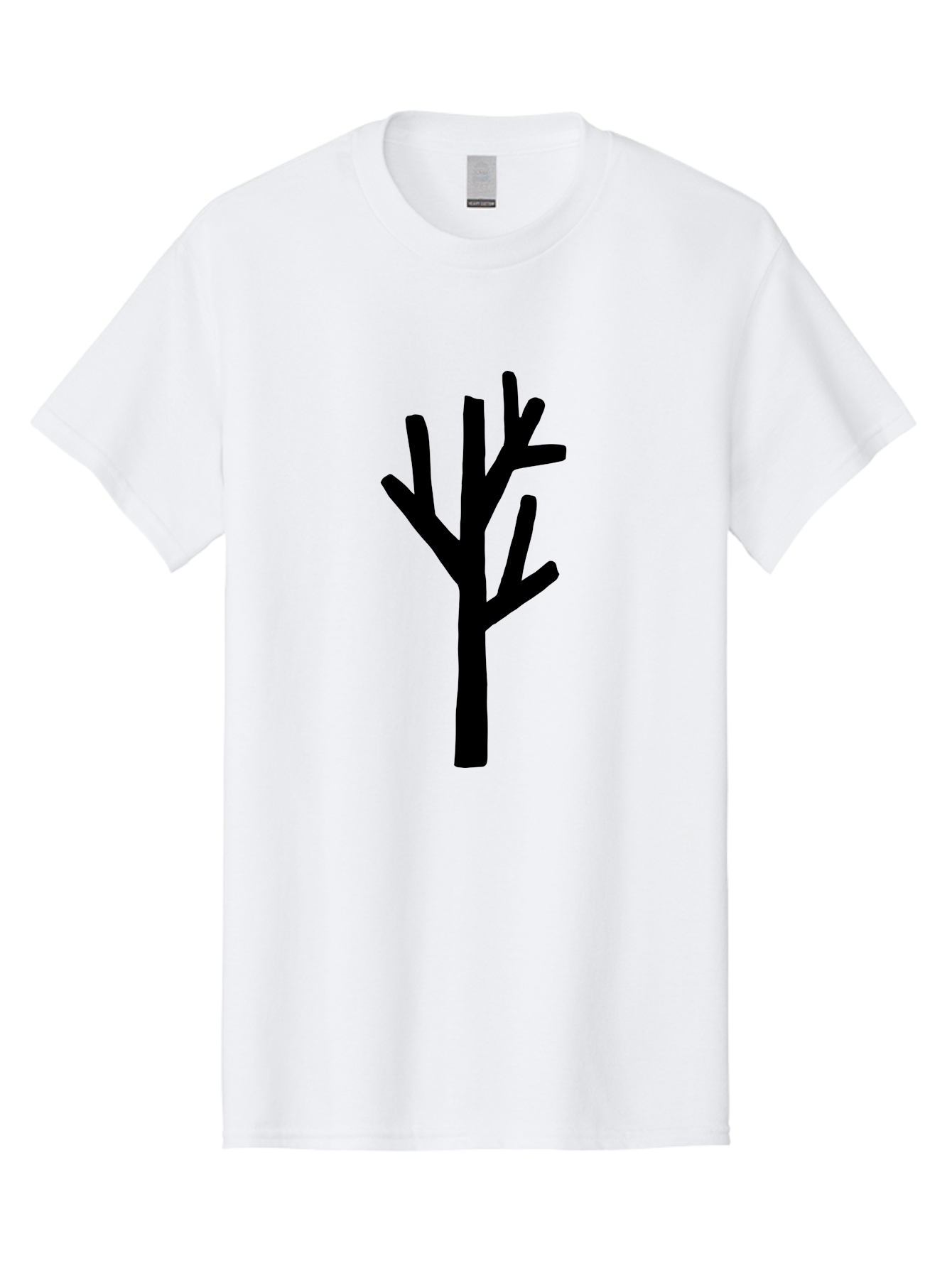 Tree Men'S Graphic Tee, 100% Cotton, Comfortable Casual Summer Wear, Machine Washable, Tree Silhouette, Minimalist Design, Black Tree, Simple Graphic, Bare Tree, Modern Art -  Aaa615 29