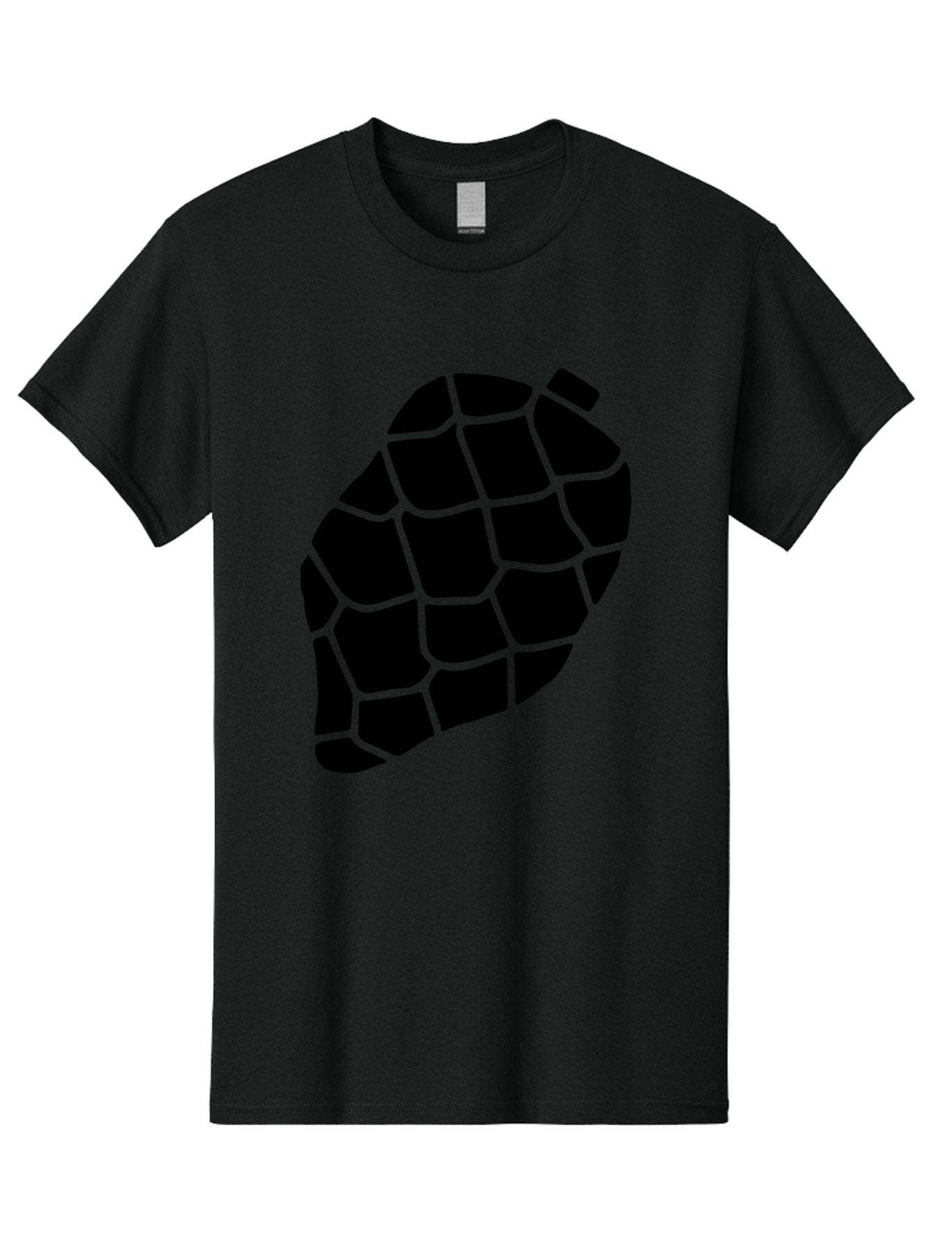 Turtle-Shell Men'S Graphic Tee, 100% Cotton, Comfortable Casual Summer Wear, Machine Washable, Turtle Shell, Black And Green, Reptile Scales, Natural Pattern, Wildlife, Animal Design, Abstract Shape -  Aaa616 10