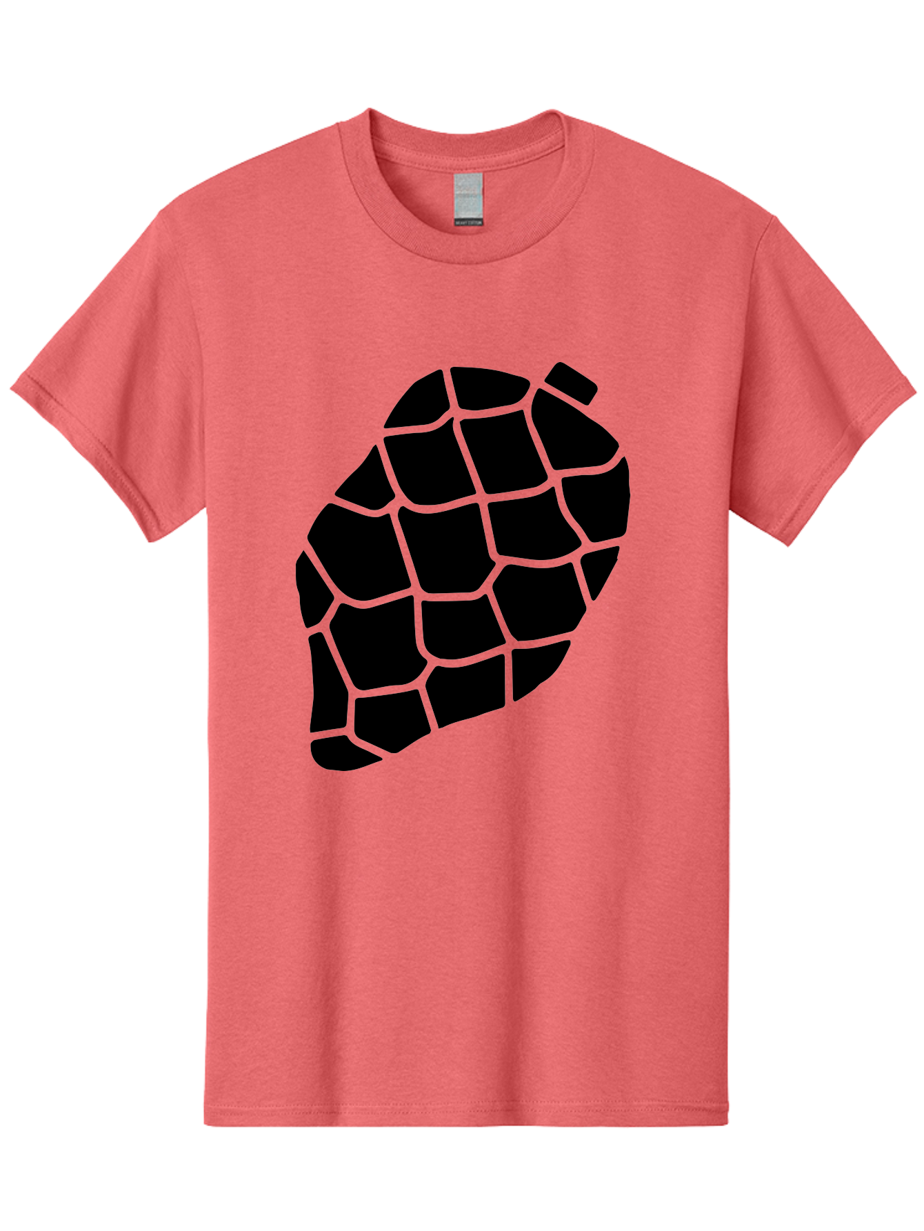 Turtle-Shell Men'S Graphic Tee, 100% Cotton, Comfortable Casual Summer Wear, Machine Washable, Turtle Shell, Black And Green, Reptile Scales, Natural Pattern, Wildlife, Animal Design, Abstract Shape -  Aaa616 5