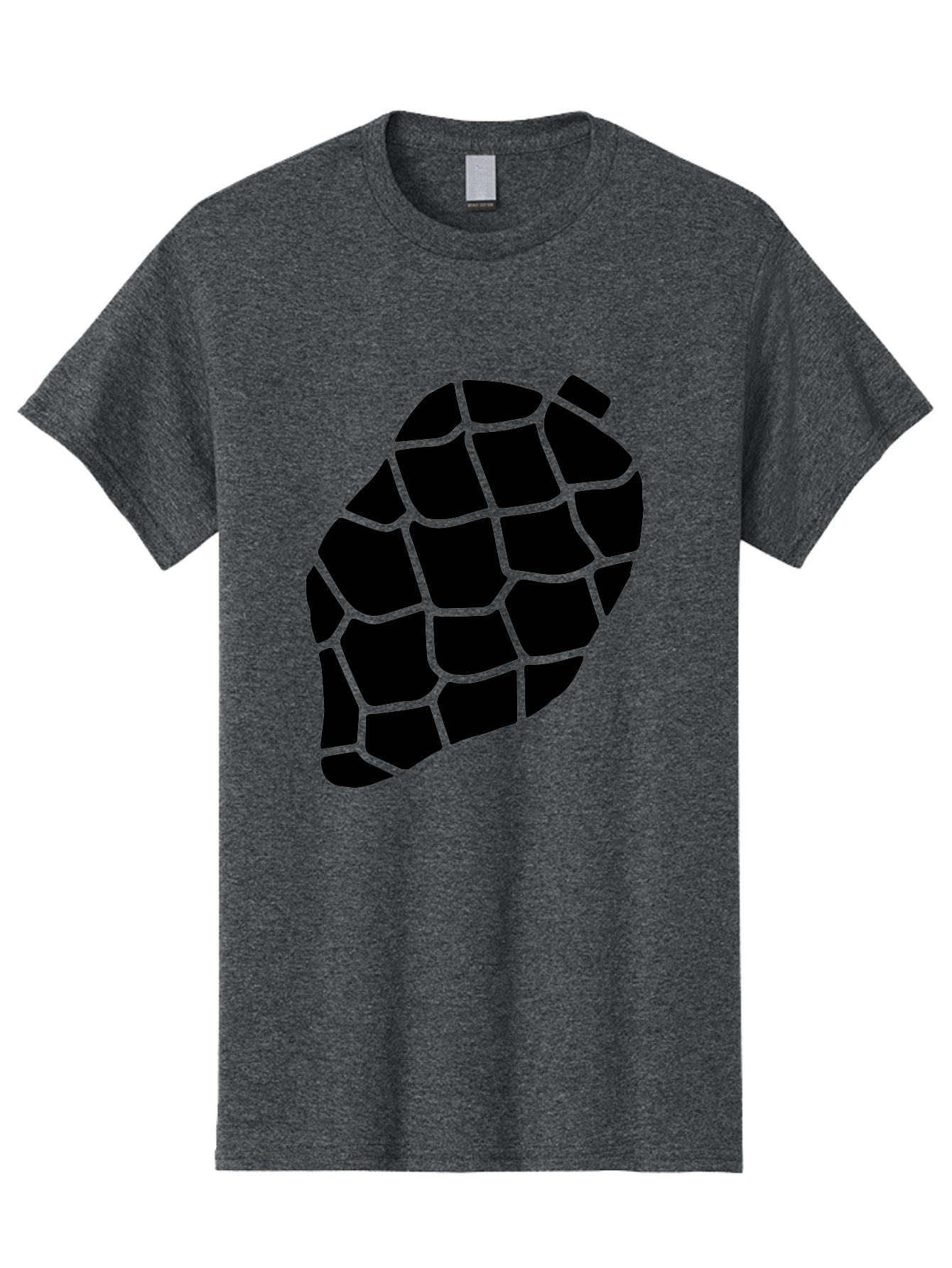 Turtle-Shell Men'S Graphic Tee, 100% Cotton, Comfortable Casual Summer Wear, Machine Washable, Turtle Shell, Black And Green, Reptile Scales, Natural Pattern, Wildlife, Animal Design, Abstract Shape -  Aaa616 7